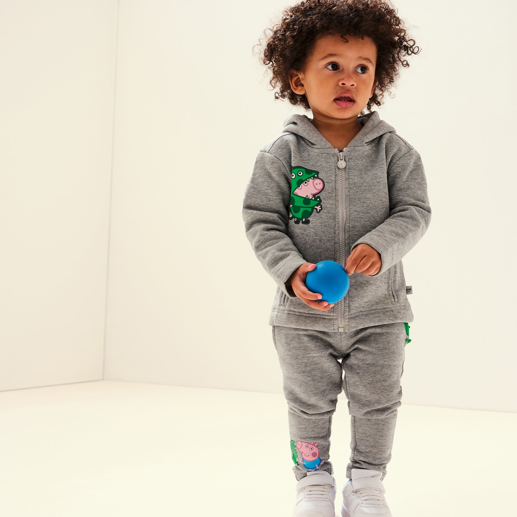 Peppa Pig Full Zip Fleece | Grey Marl