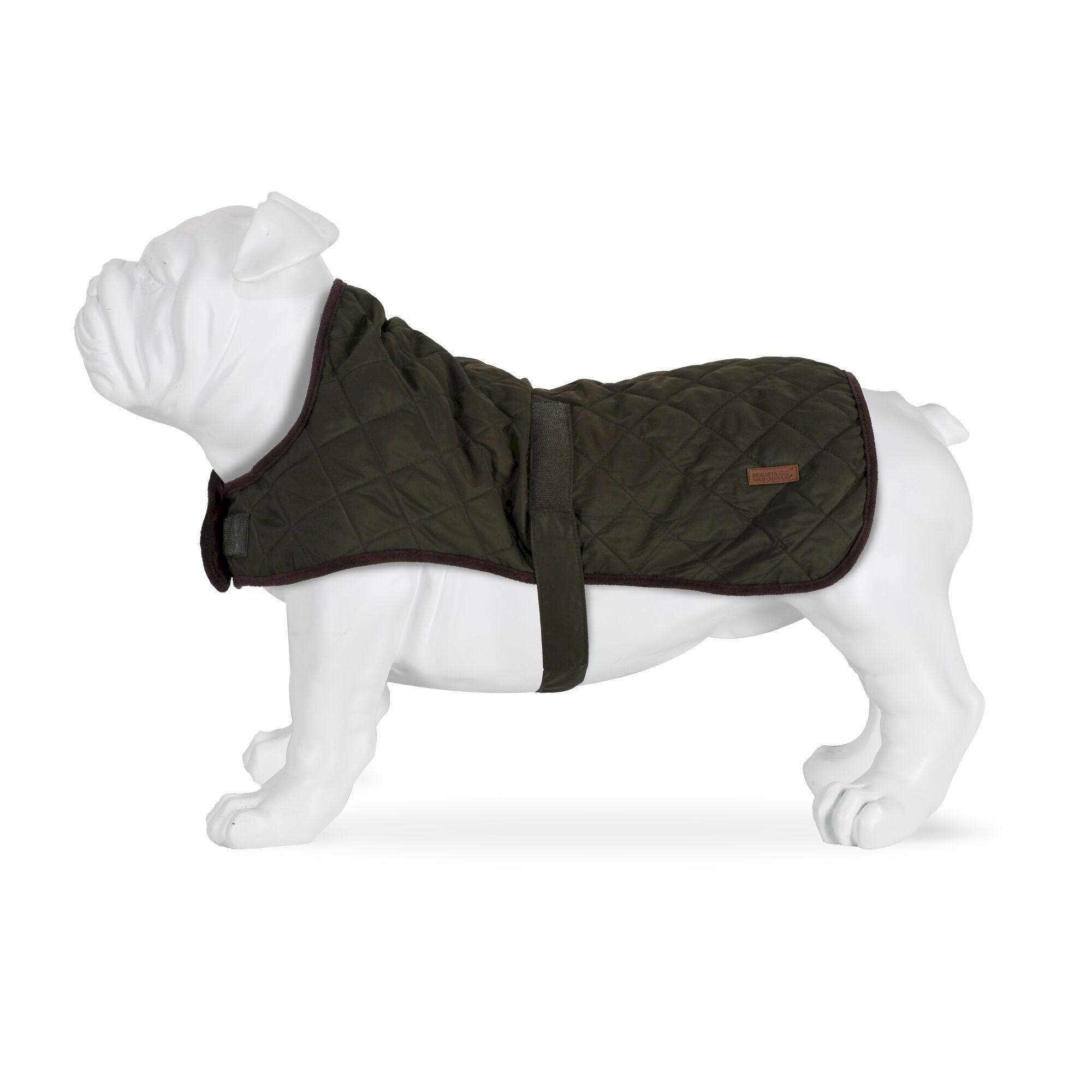 Odie Quilted Dog Coat | Dark Khaki