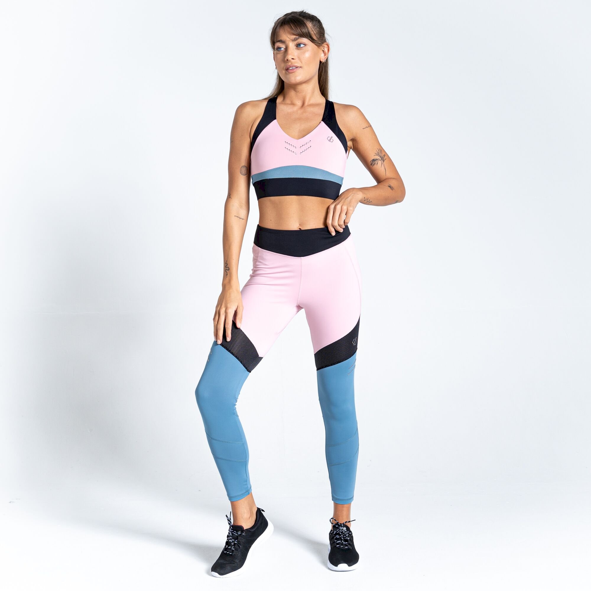 Dare 2b - Women's Born To Shine Recycled Lightweight Leggings | Powder Pink Bluestone
