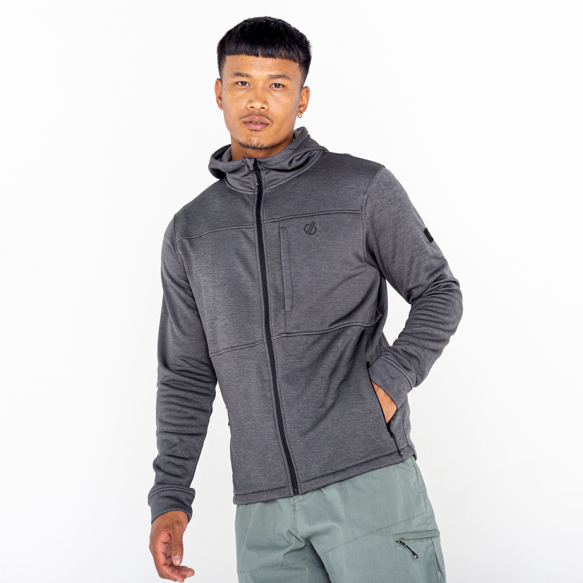 Dare 2b - Men's Out Calling Full Zip Fleece | Charcoal Grey Marl