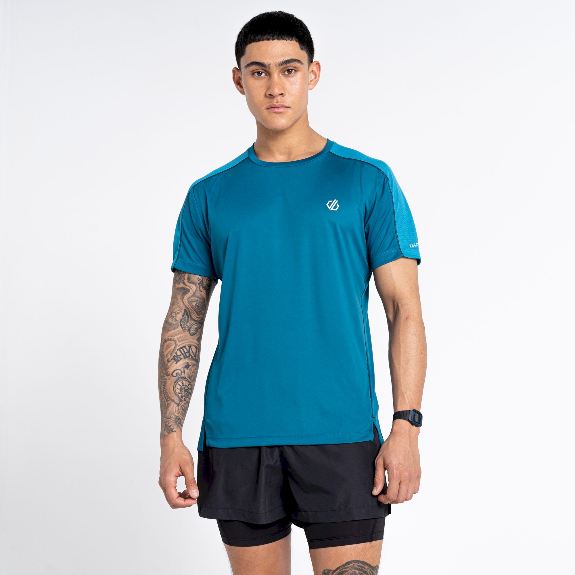 Dare 2b - Discernible Lightweight Workout Tee | Gulfstream Black