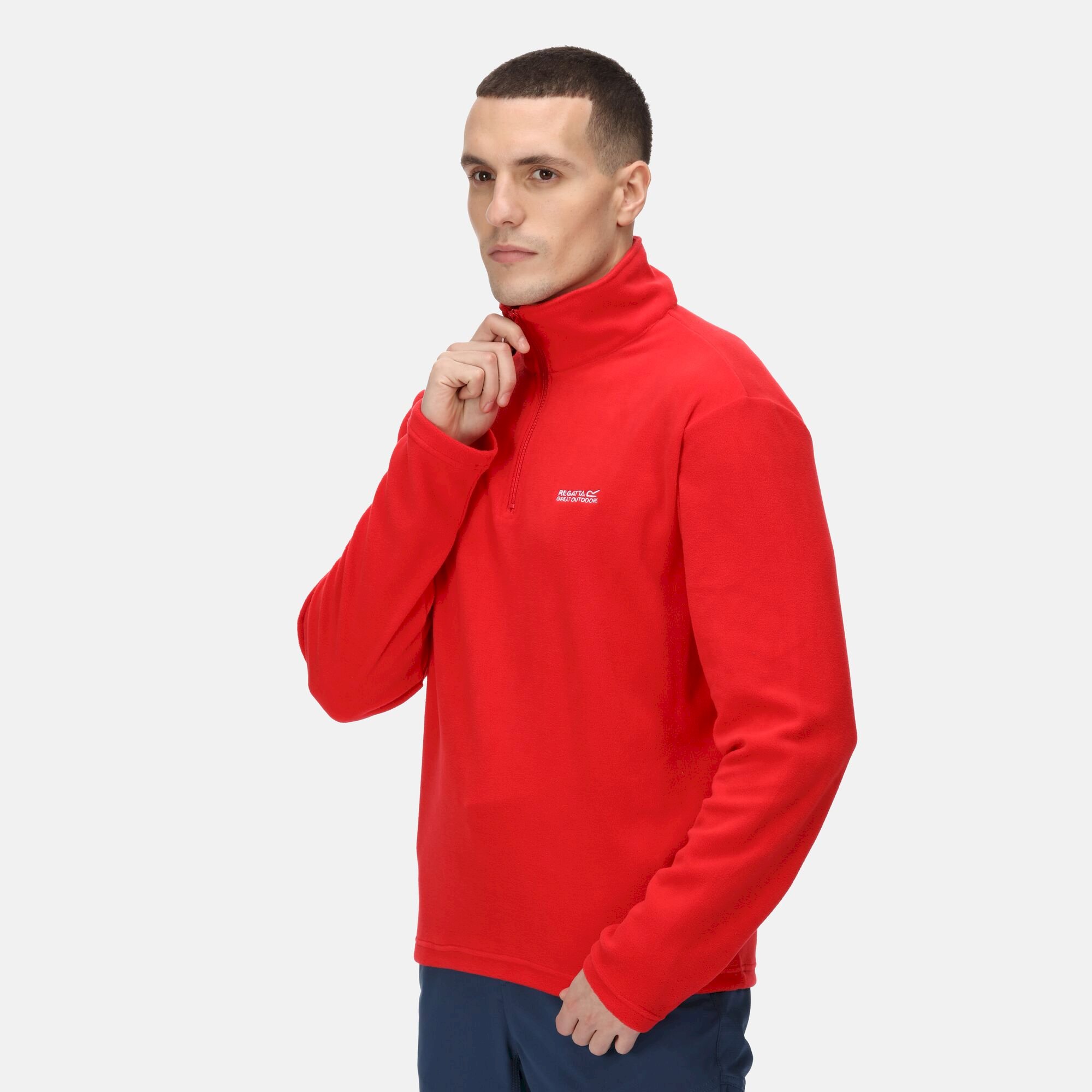 Men's Thompson Lightweight Half Zip Fleece | Chinese Red