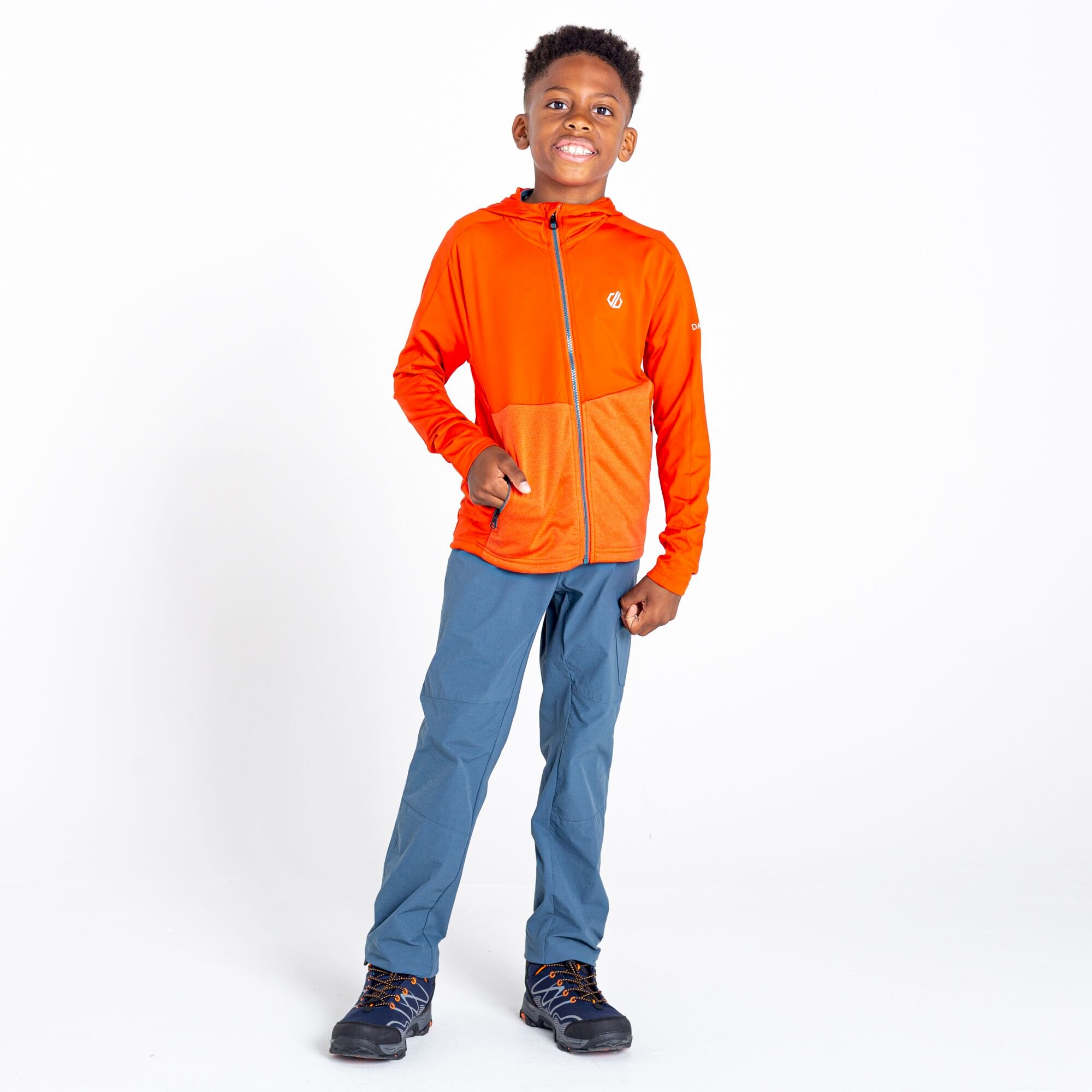Dare 2b - Kids' Hastily Core Recycled Stretch Midlayer | Burnt Salmon Marl