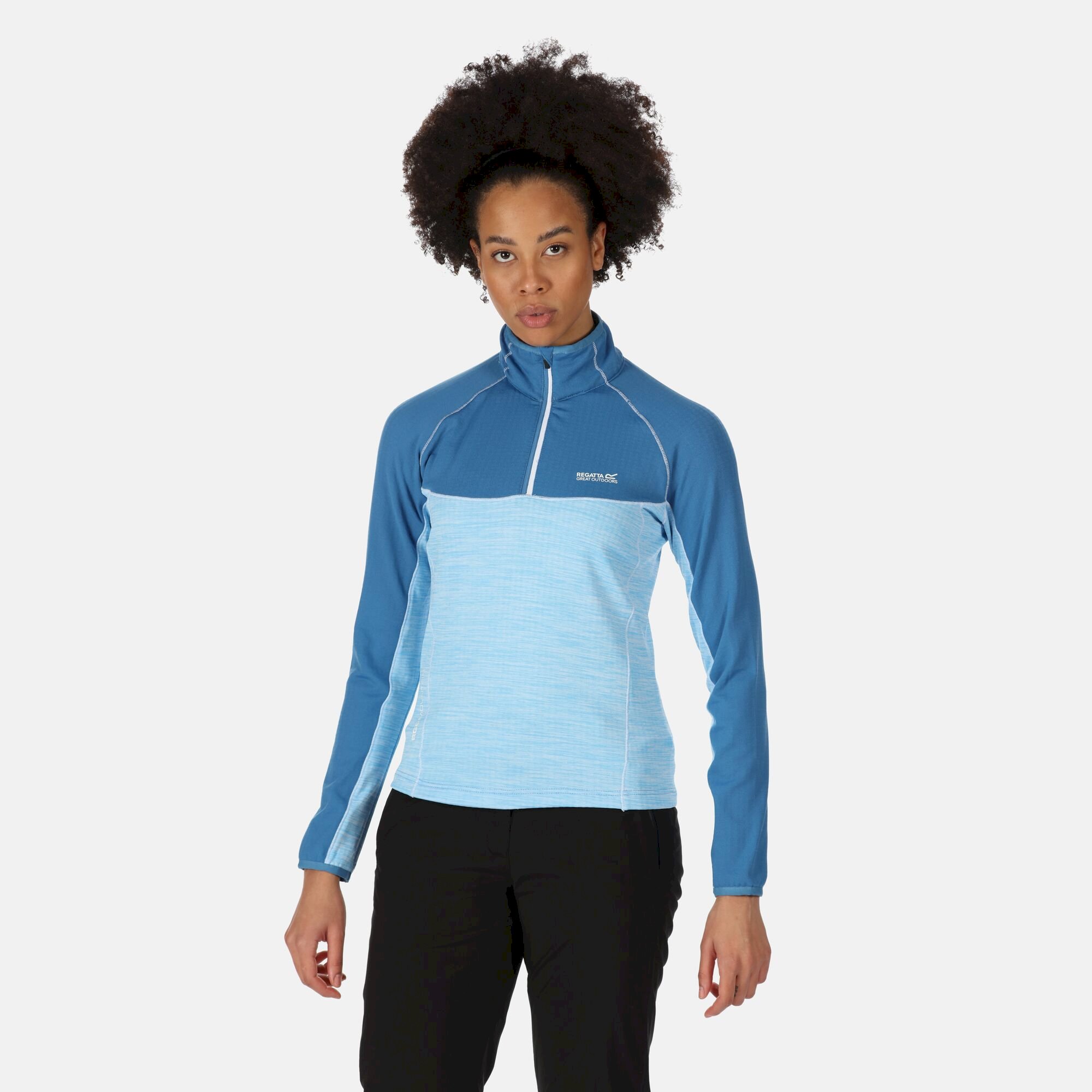 Women's Hepley Lightweight Half Zip Fleece | Vallarta Blue