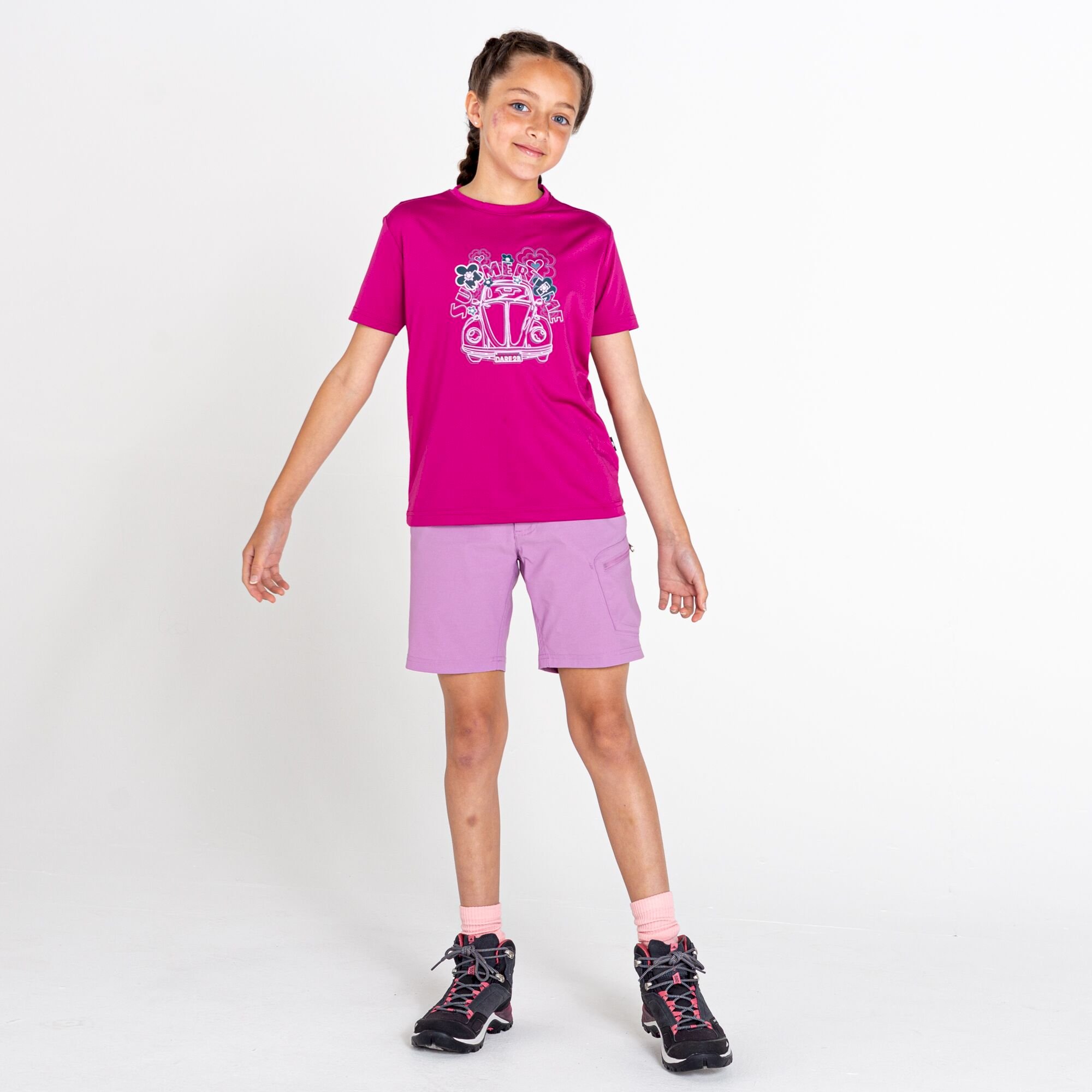 Dare 2b - Kids' Rightful Recycled Graphic Tee | Fuchsia