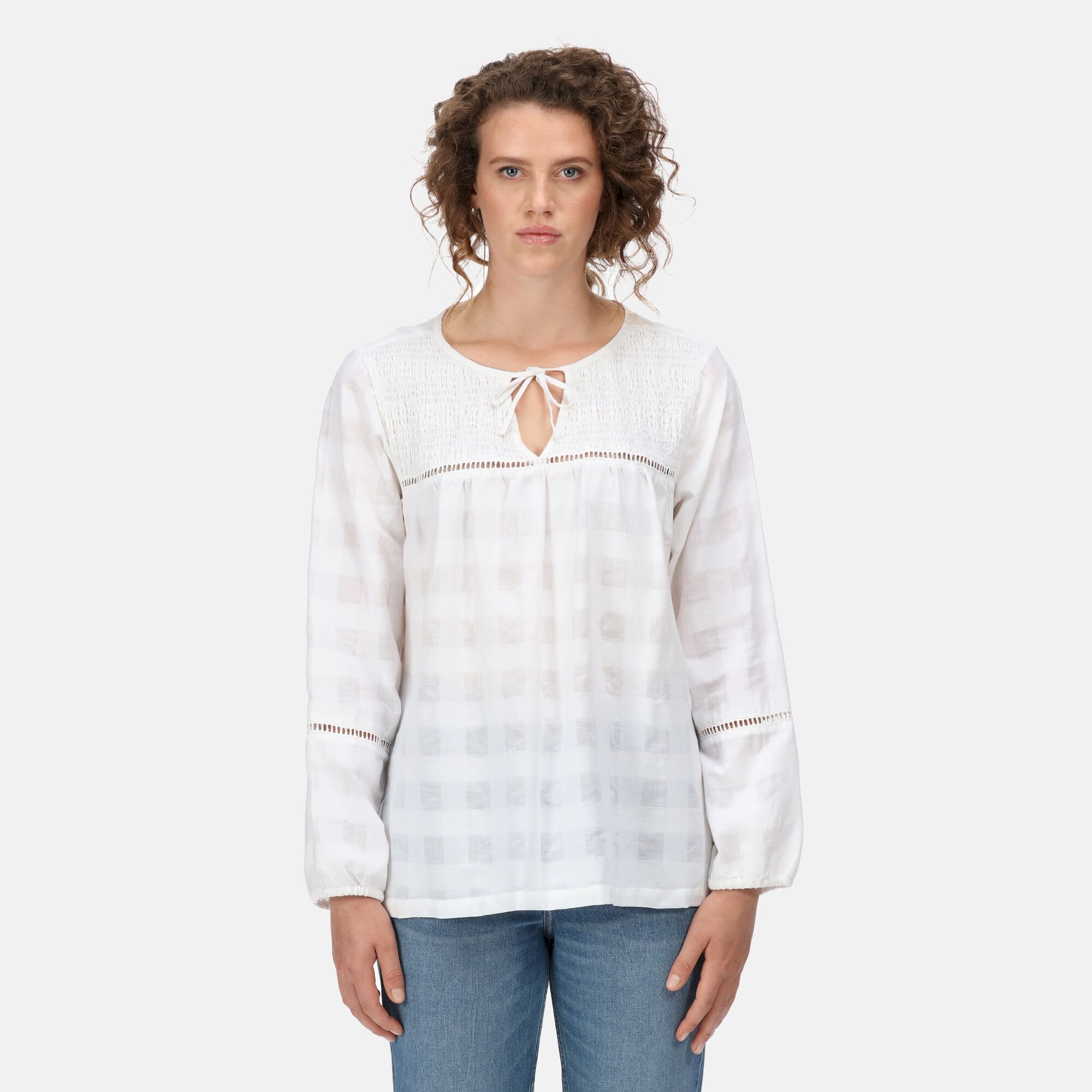 Women's Calluna Sheared Detail Top | White