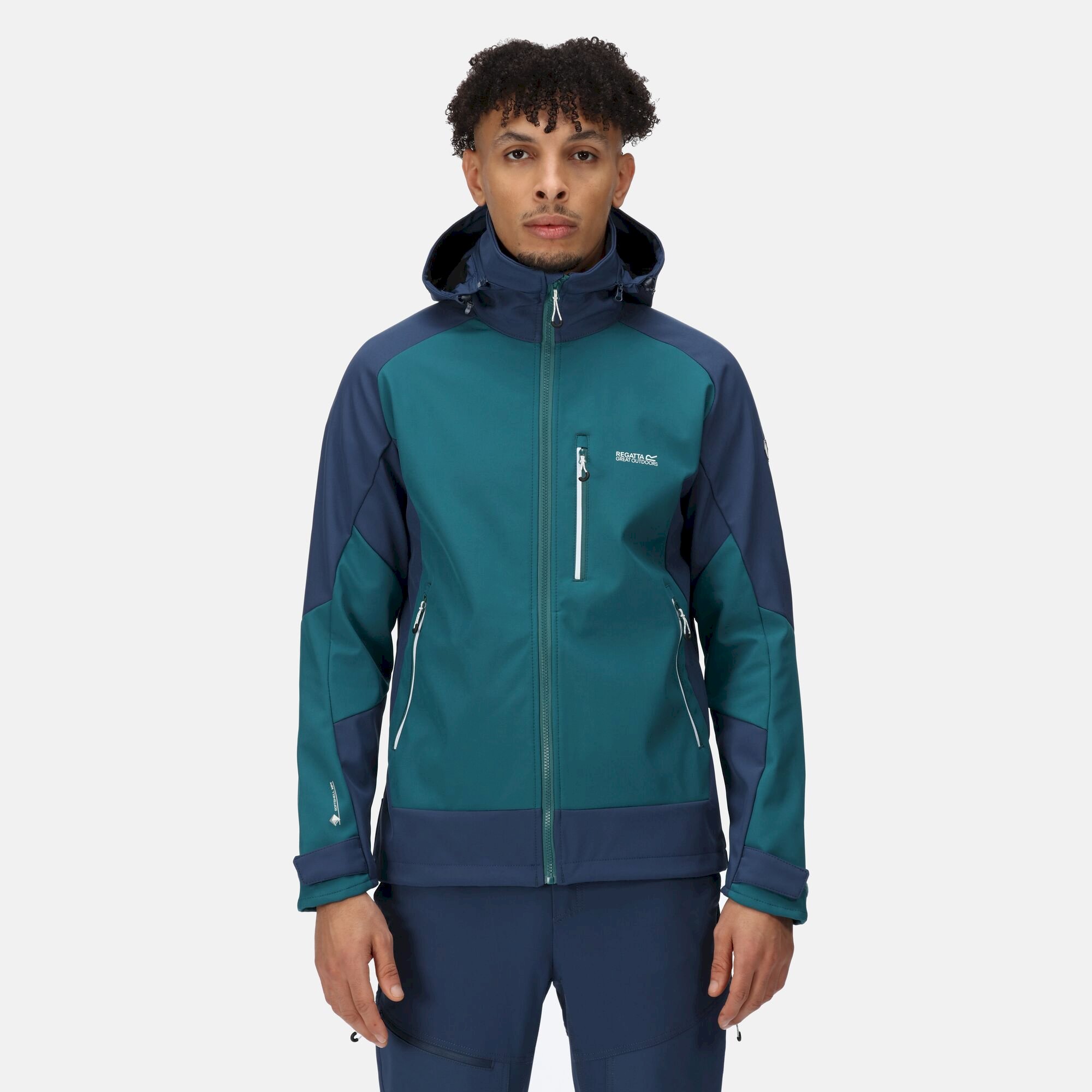 Men's Hewitts VII Softshell Jacket | Pacific Green Admiral Blue