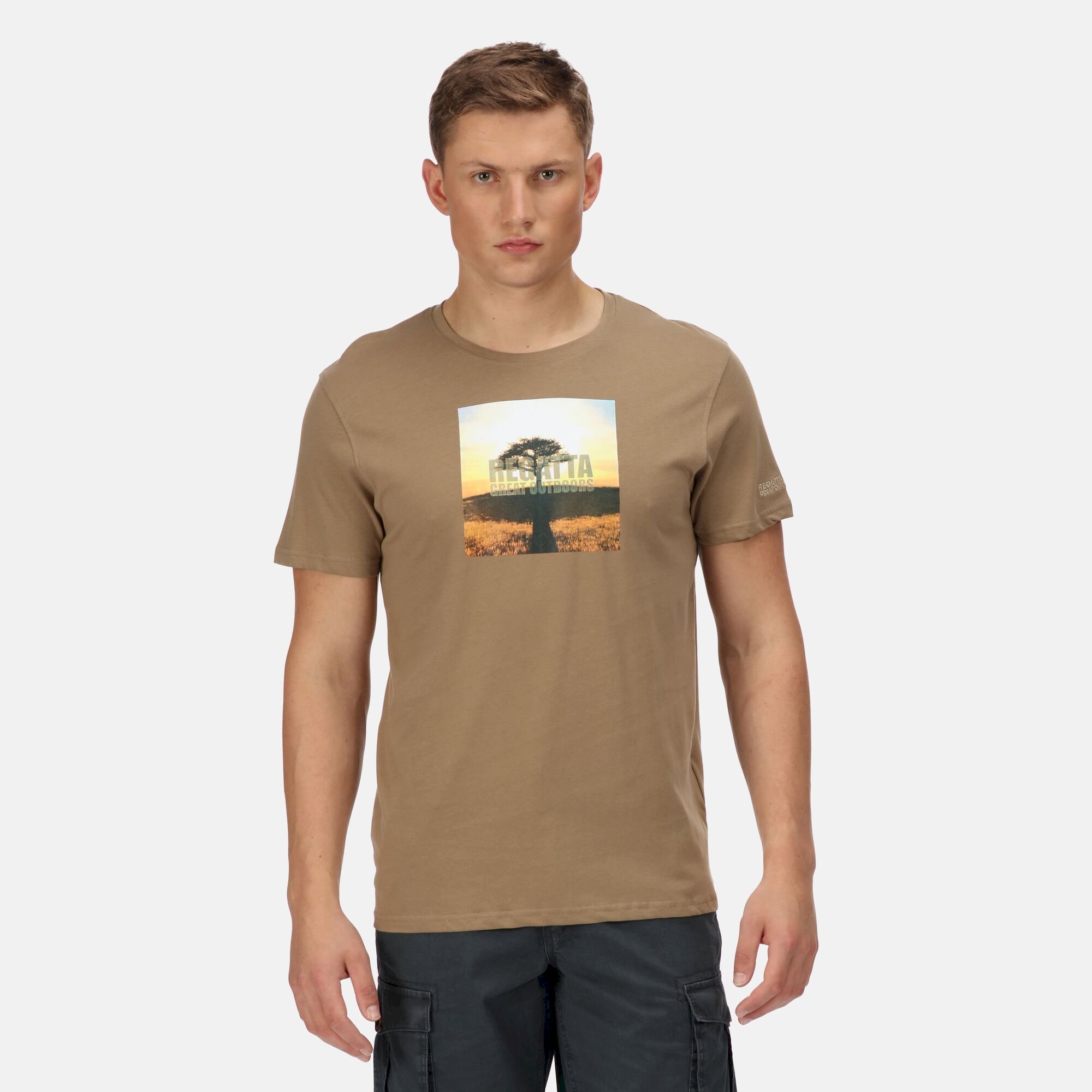 Men's Cline VI Cotton T-Shirt | Gold Sand