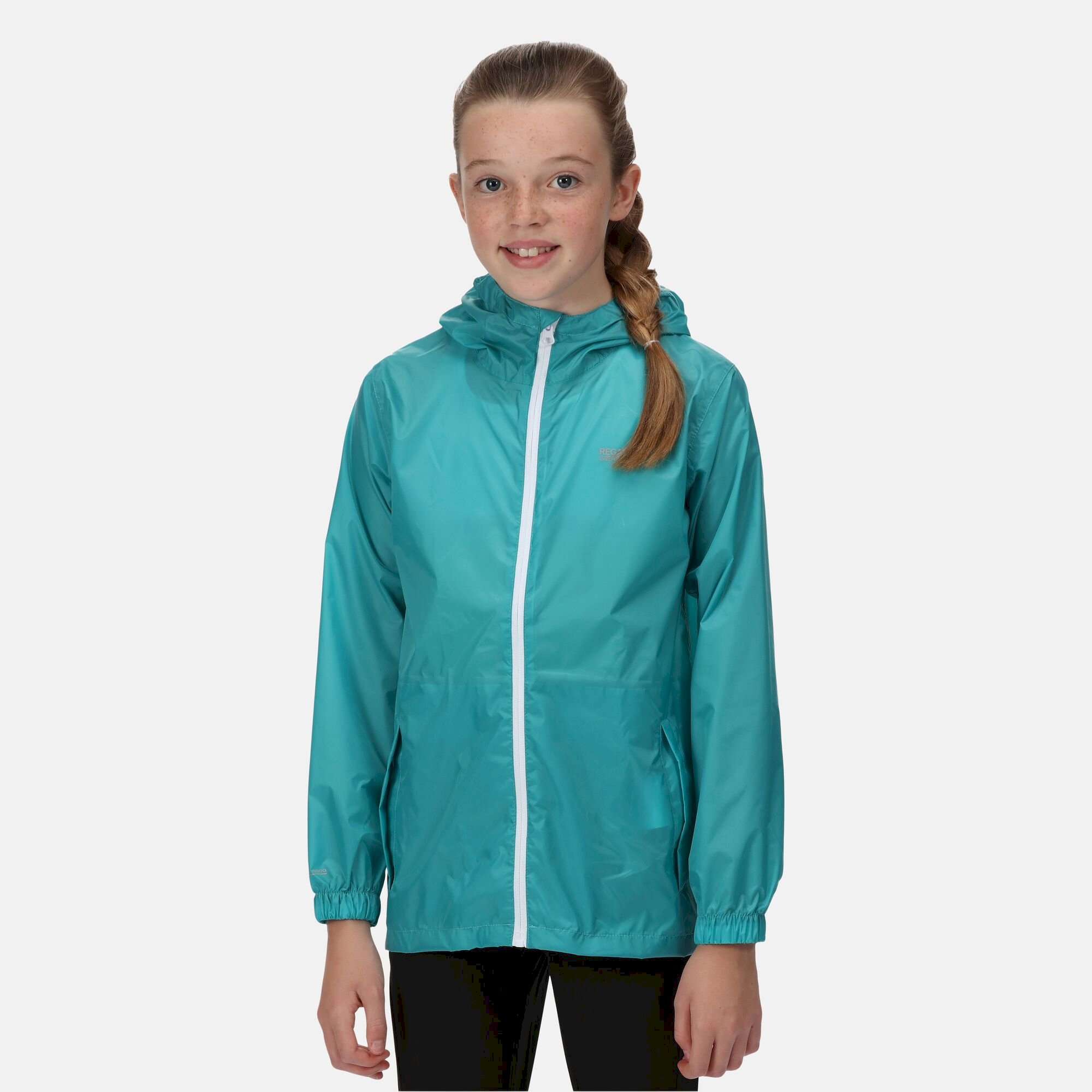 Kids' Pack It Waterproof Packaway Jacket | Turquoise