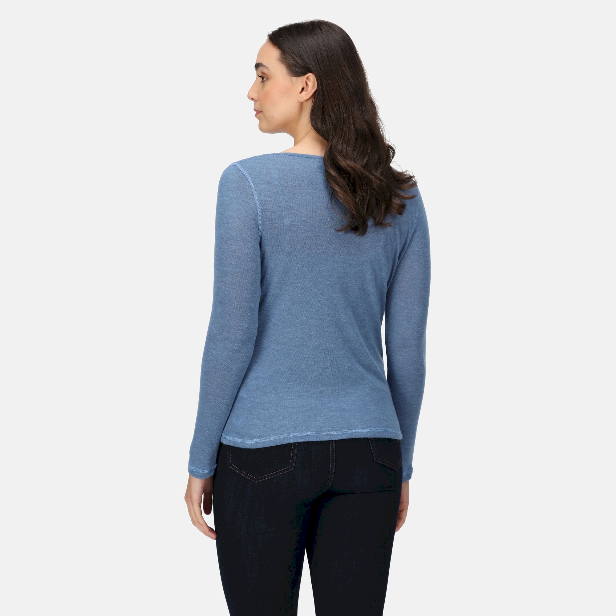 Women's Frayda Cowl Neck Top | Slate Blue
