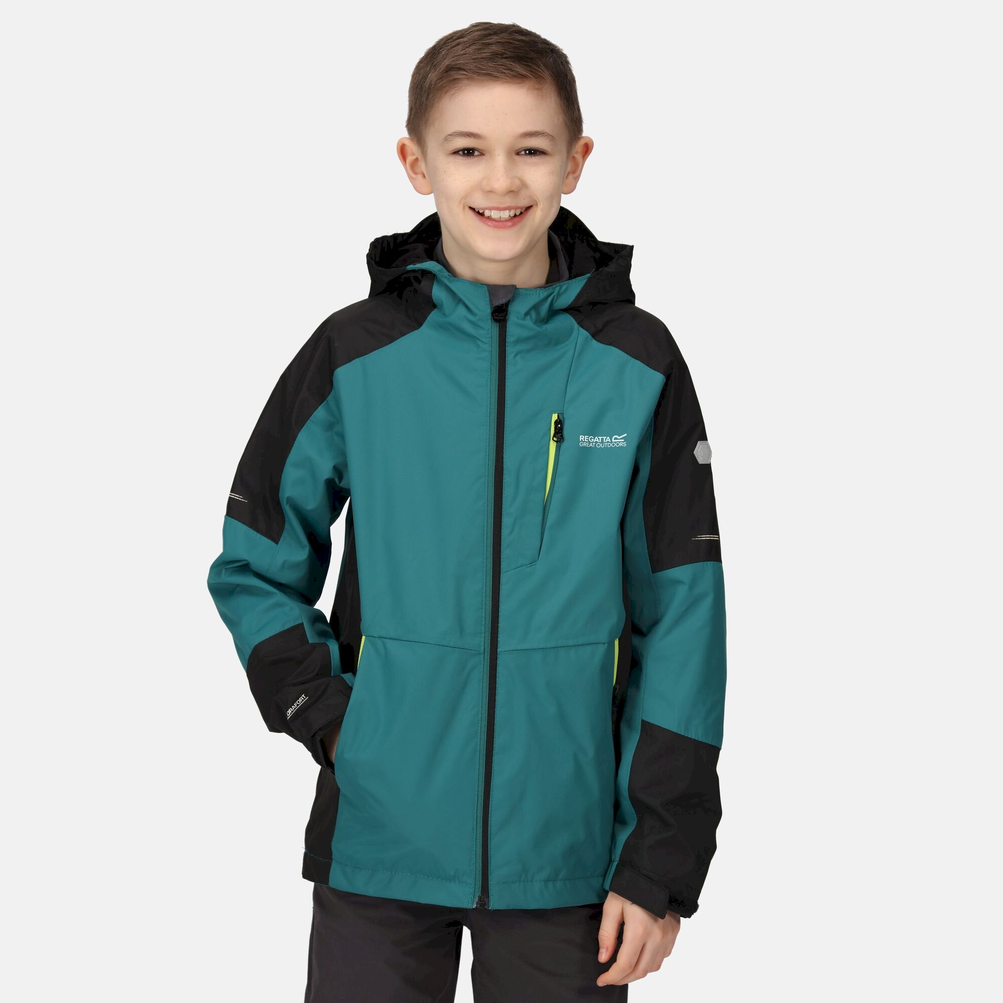 Kids' Calderdale II Waterproof Jacket | Pacific Green Black