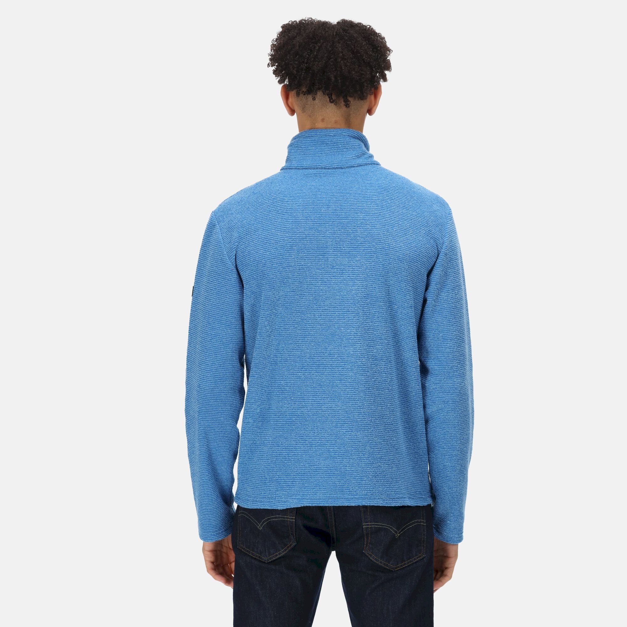 Men's Edley Half Zip Fleece | Snorkel Blue Linear