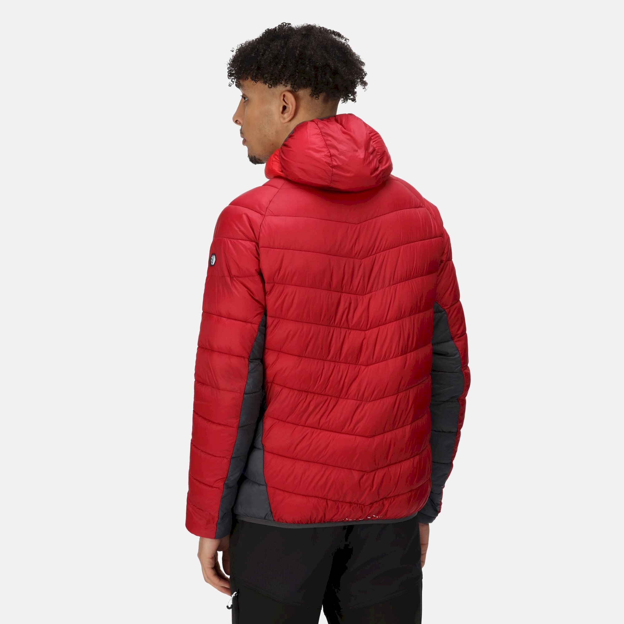 Men's Harrock Hooded Puffer Jacket | Dark Red Chinese Red