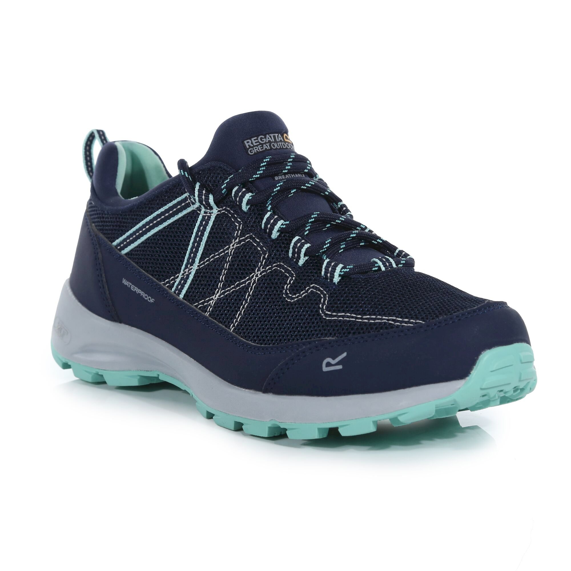 Women's Samaris Lite Waterproof Low Walking Shoes | Navy Ocean Wave