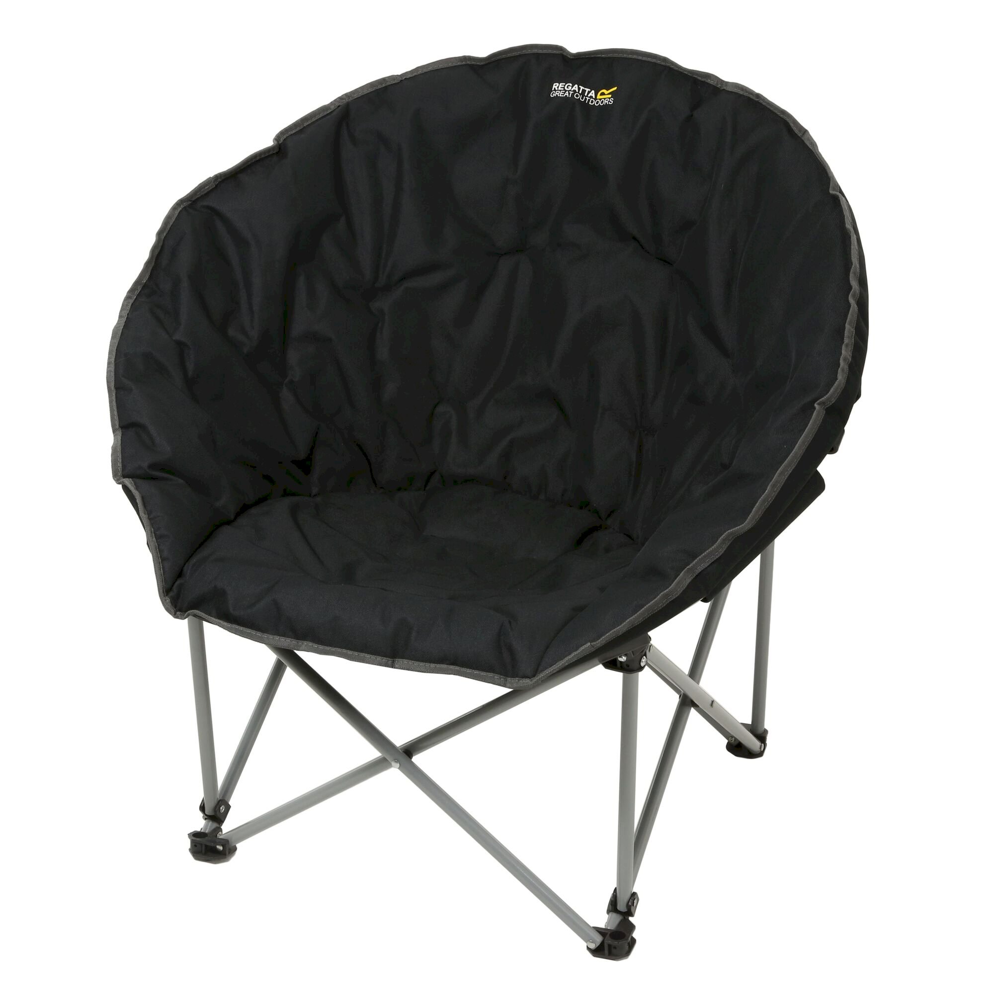 Castillo Padded Folding Lounge Chair | Black