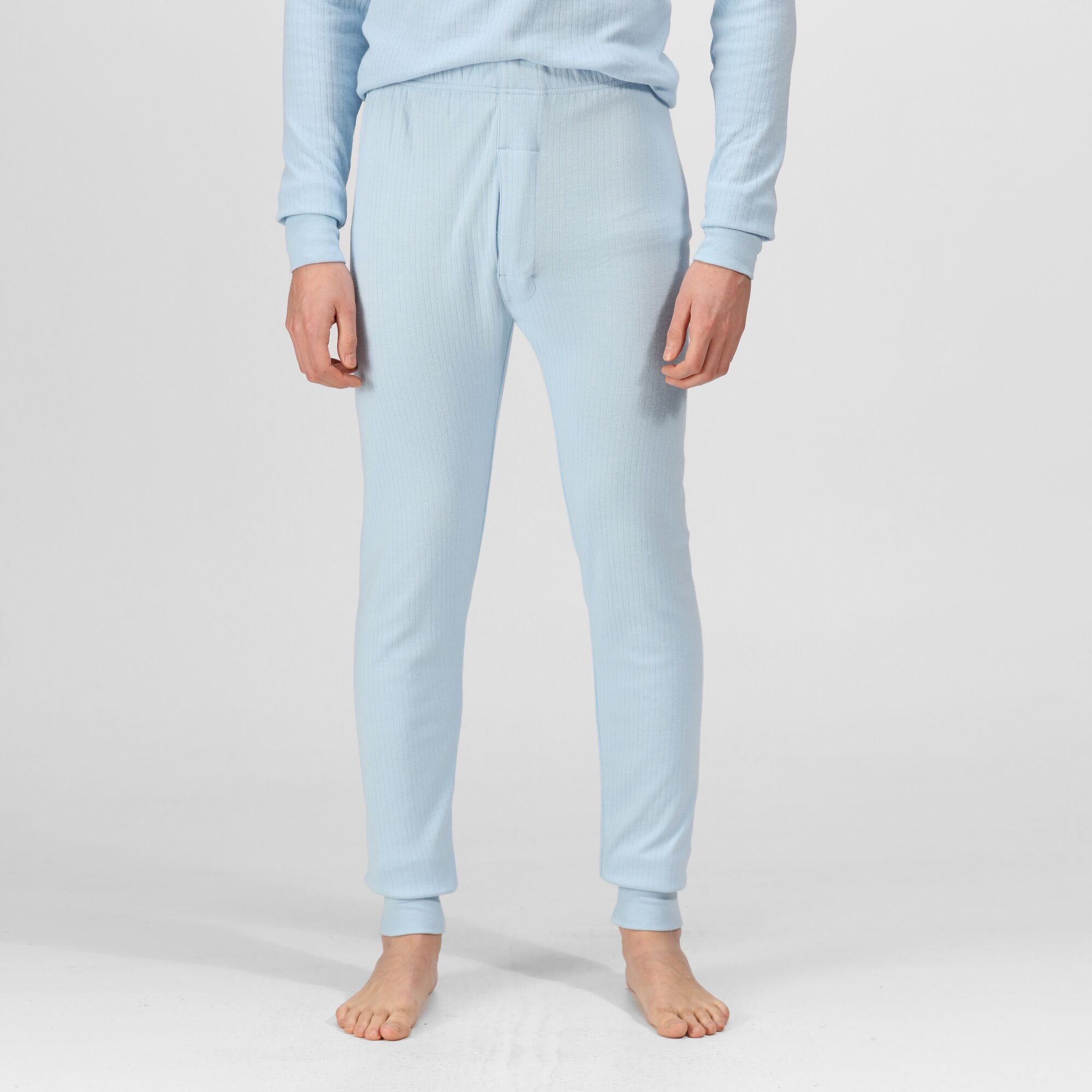 Men's Long Sleeve Thermal Vest | Denim Blue