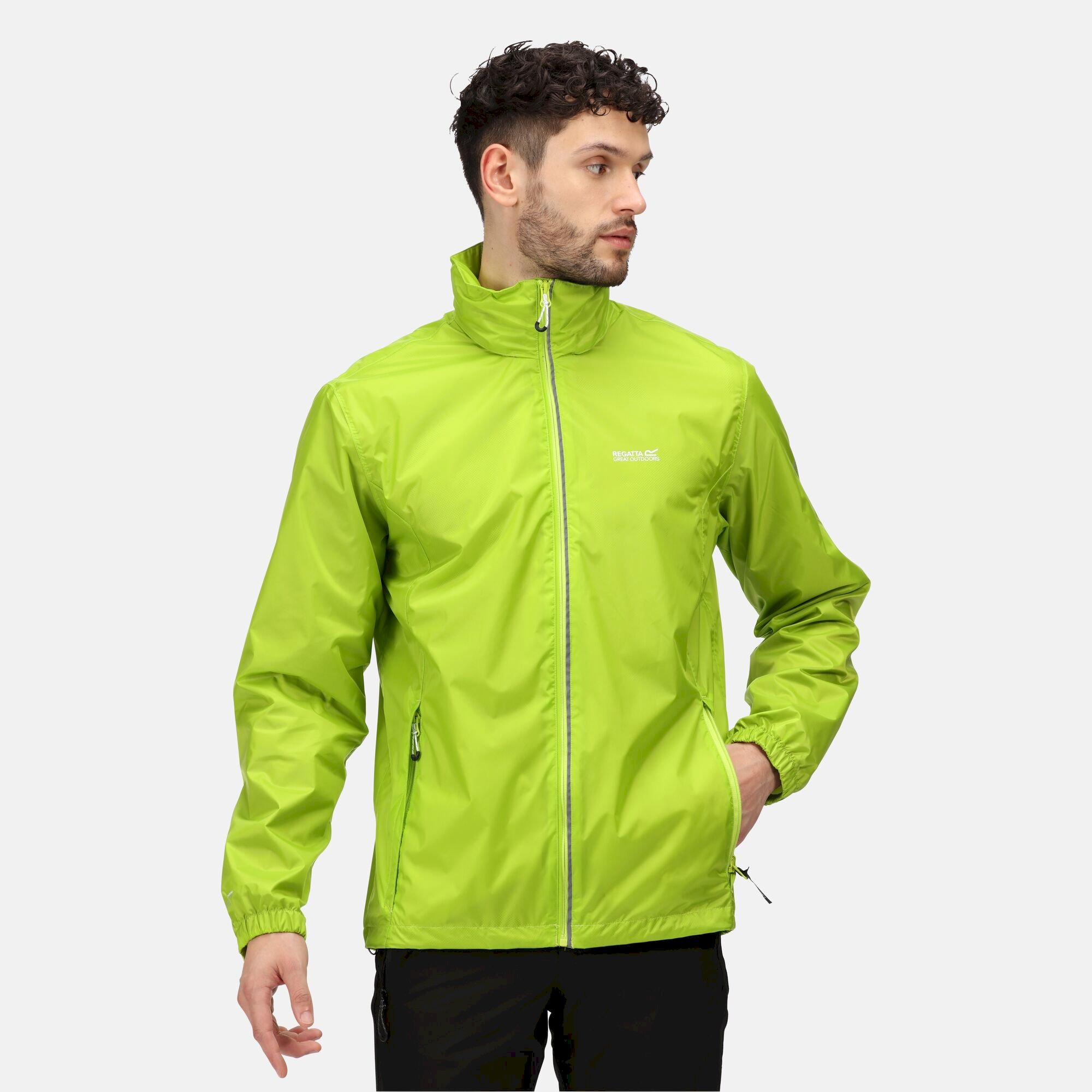 Men's Lyle IV Waterproof Packaway Jacket | Bright Kiwi
