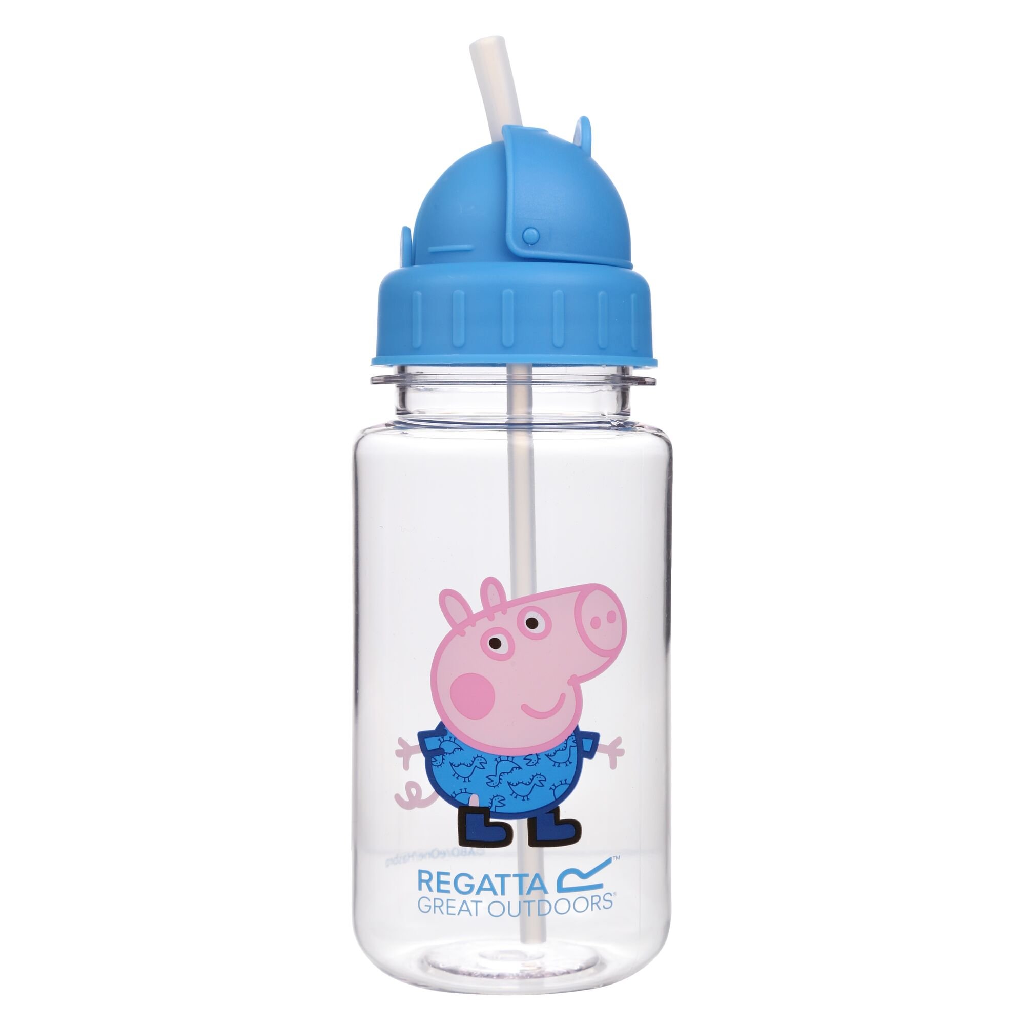 Peppa Pig 0.35L Tritan Straw Bottle | Malibu Blue
