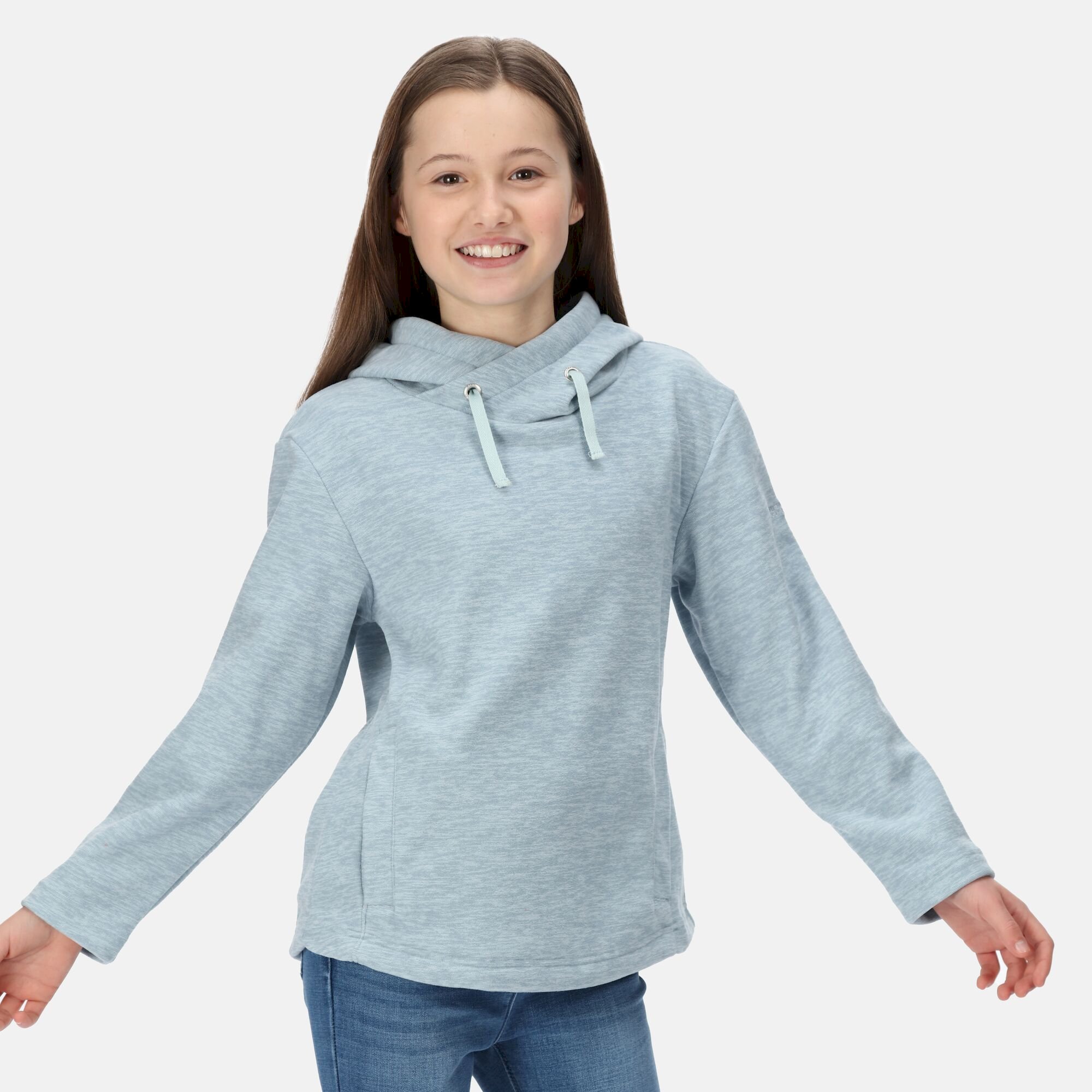 Kids' Kacie Hooded Fleece | Ice Blue Marl