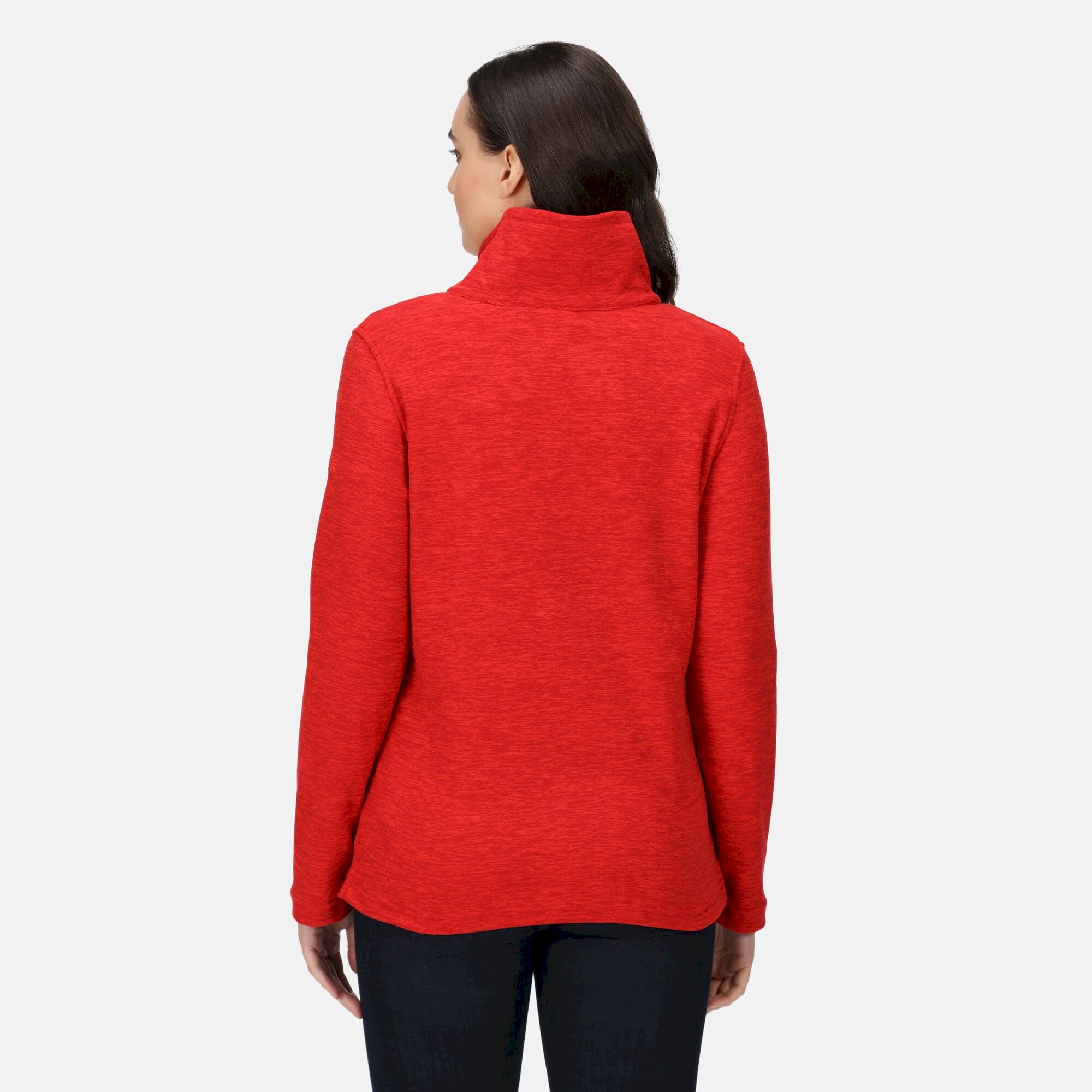 Women's Kizmit Half Zip Fleece | Code Red Marl