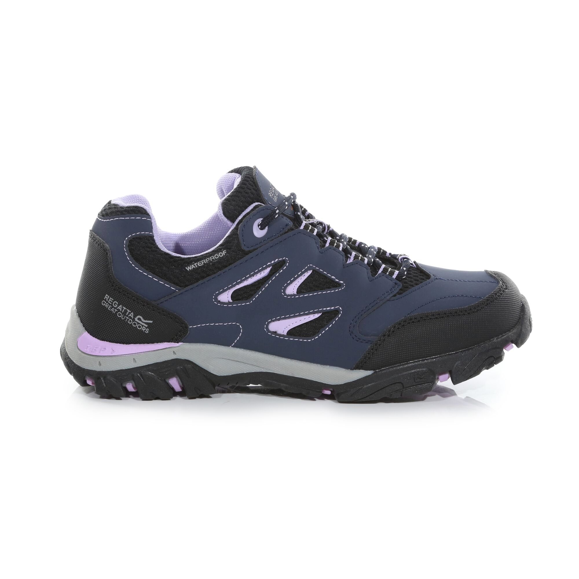 Kids' Holcombe Waterproof Low Walking Shoes | Navy Blazer Lilac