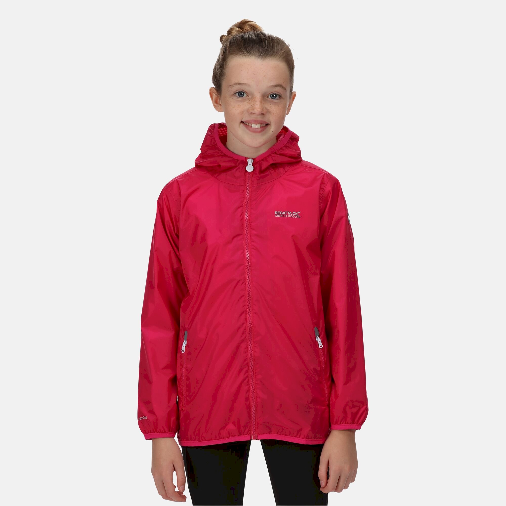 Kids' Lever II Waterproof Packaway Jacket | Pink Fusion