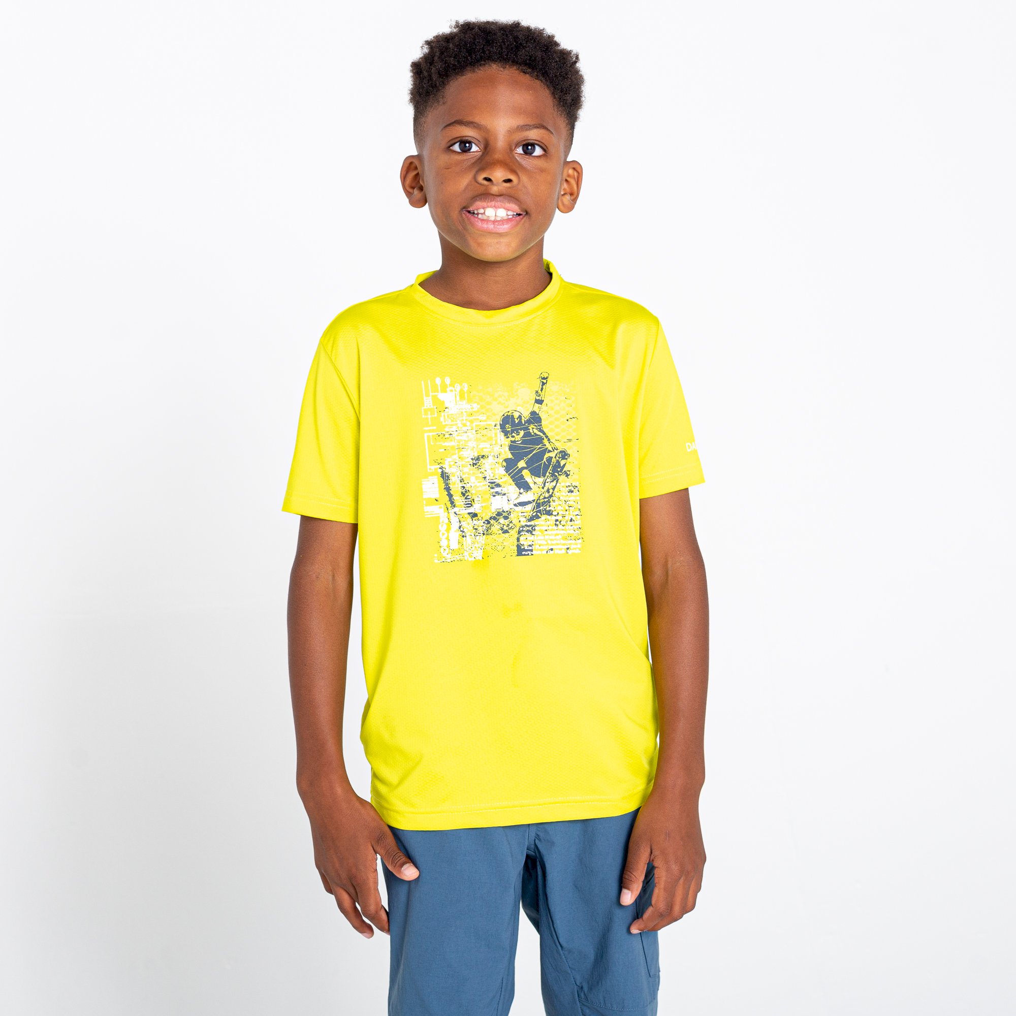 Dare 2b - Kids' Rightful Recycled Graphic Tee | Neon Spring