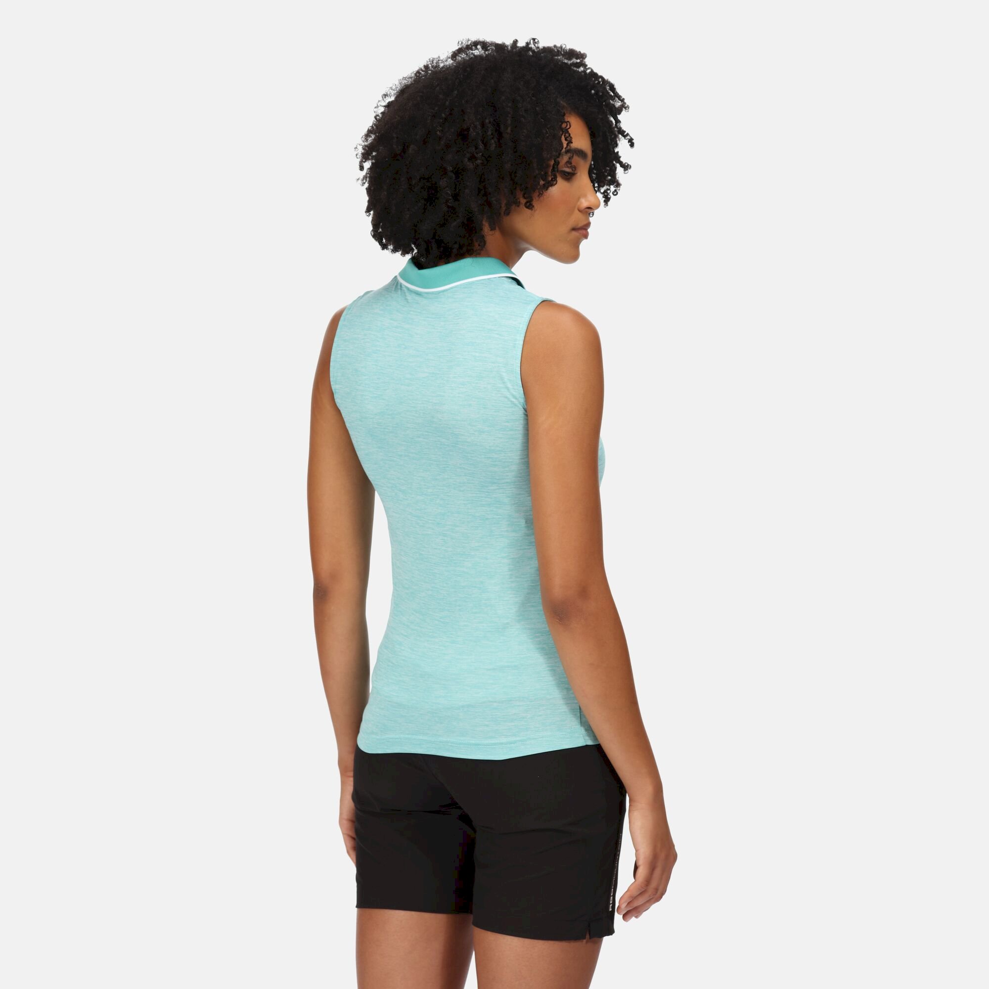 Women's Tima II Polo Vest Top | Turquoise