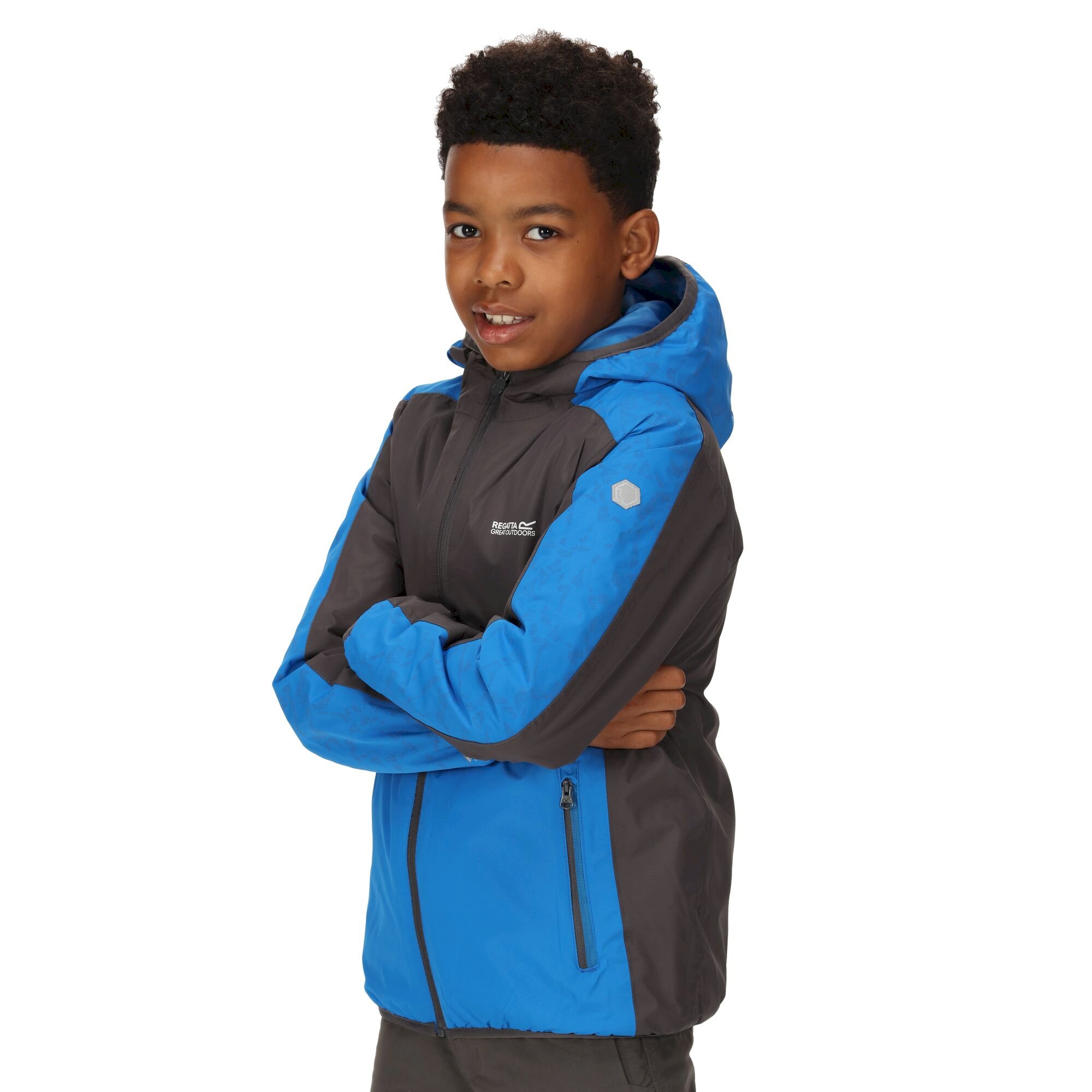 Kids' Volcanics VI Waterproof Jacket | Skydiver Blue Dark GreyAdmiral Blue