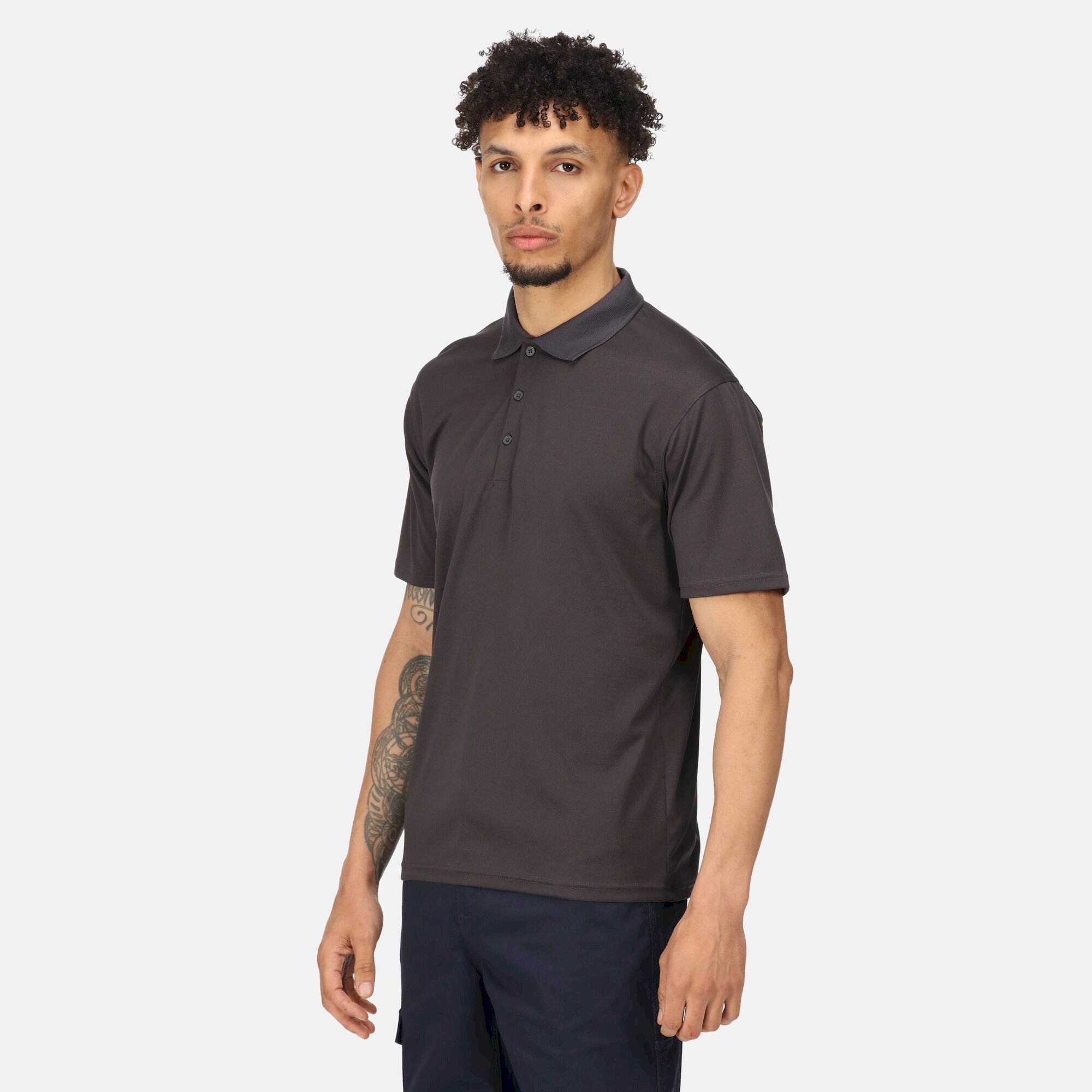 Men's Pro Wicking Polo | Seal Grey