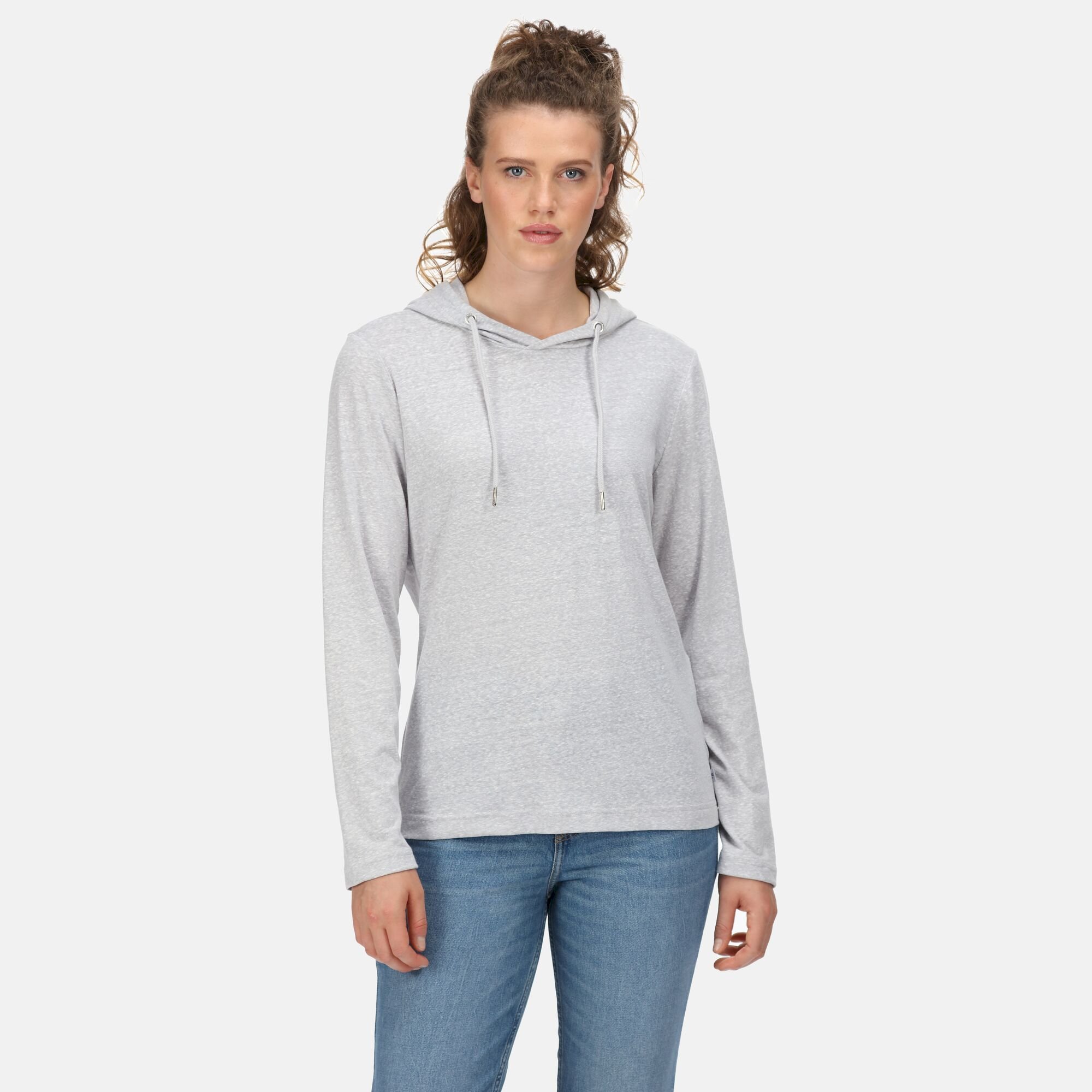 Women's Maelys Hooded Top | Mineral Grey Marl