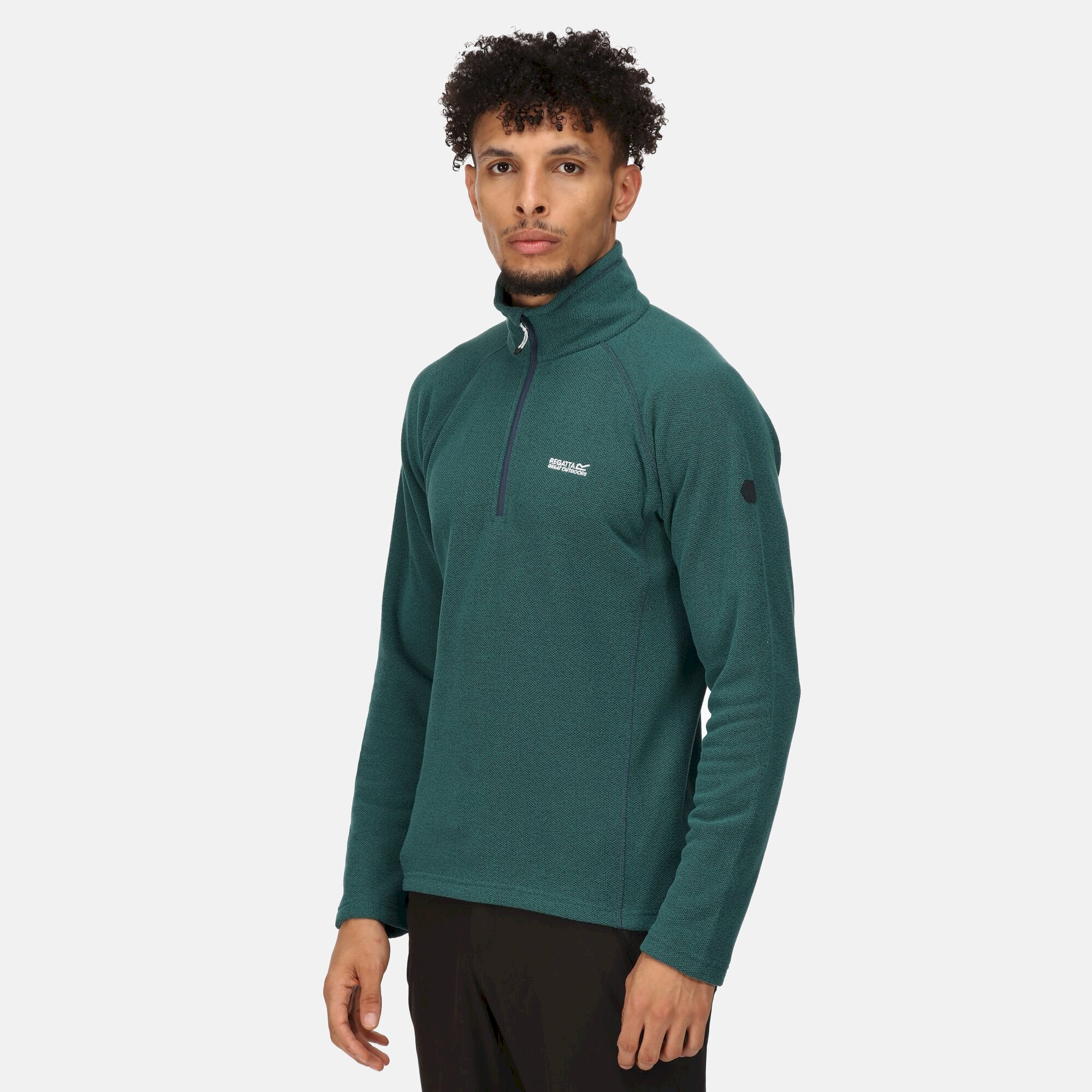 Men's Kenger Half Zip Midweight Fleece | Pacific Green