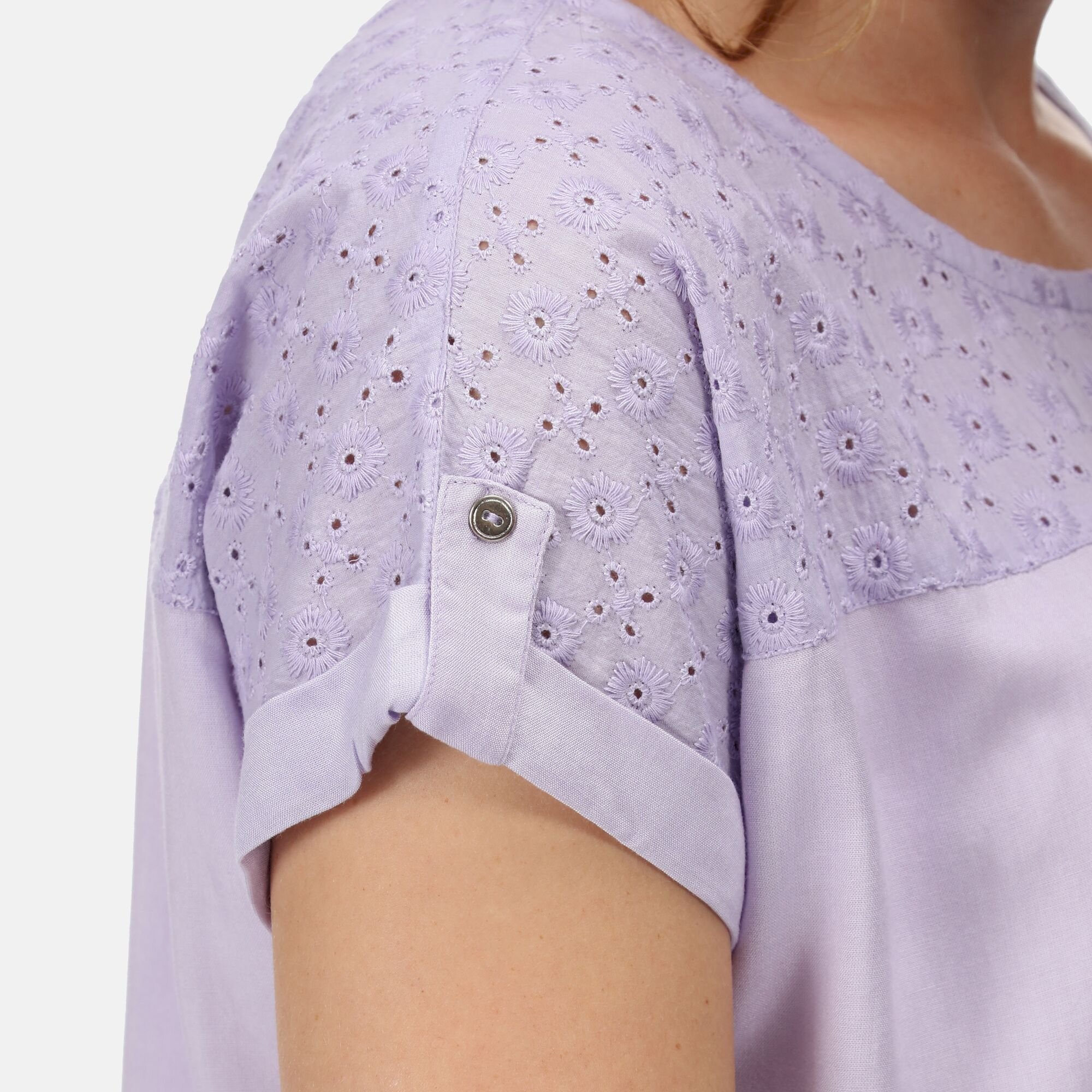 Women's Jaida Cotton T-Shirt | Pastel Lilac