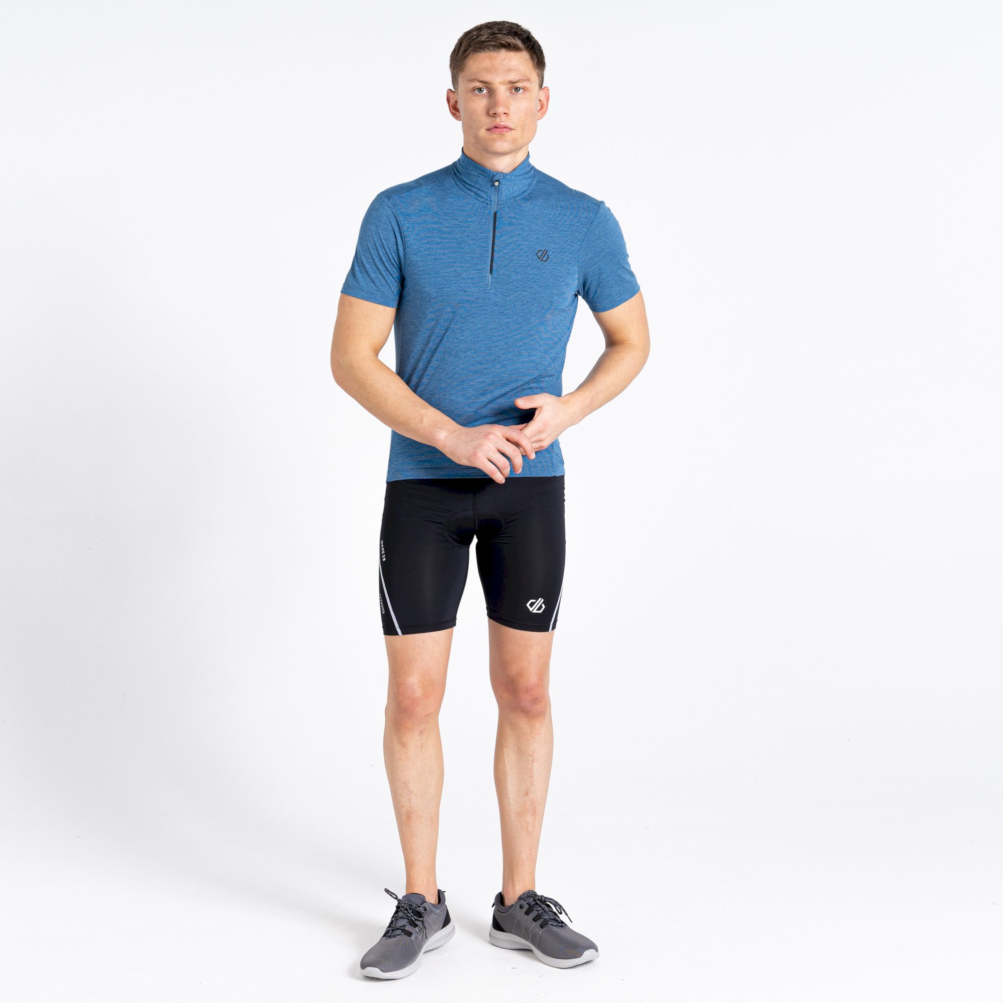 Dare 2b - Men's Pedal It Out Lightweight Jersey | Stellar Blue Marl