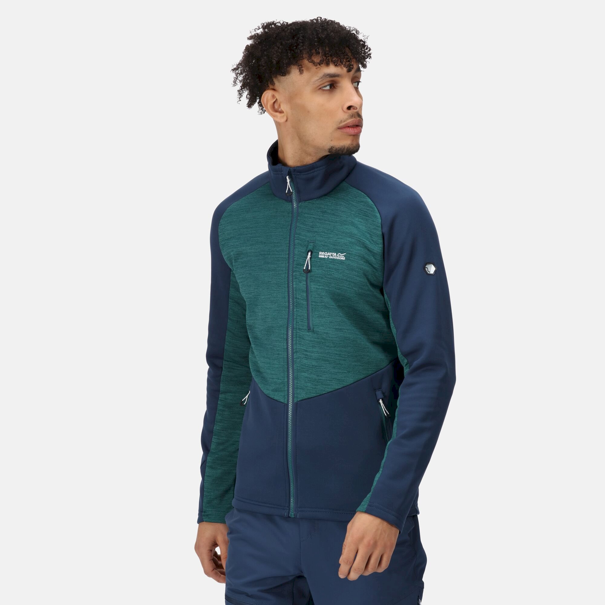 Men's Farson II Softshell Jacket | Admiral Blue Pacific Green
