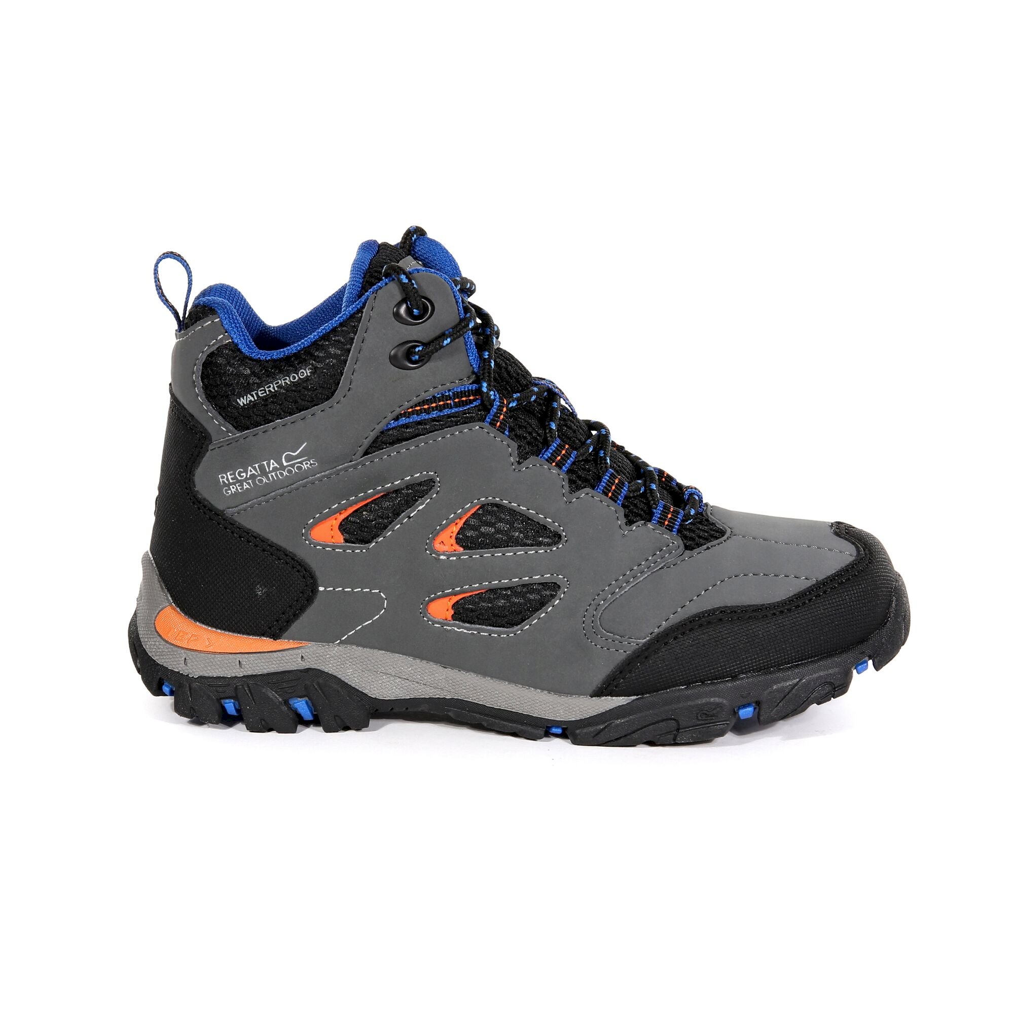 Kids' Holcombe Waterproof Mid Walking Boots | Briar Blaze Orange