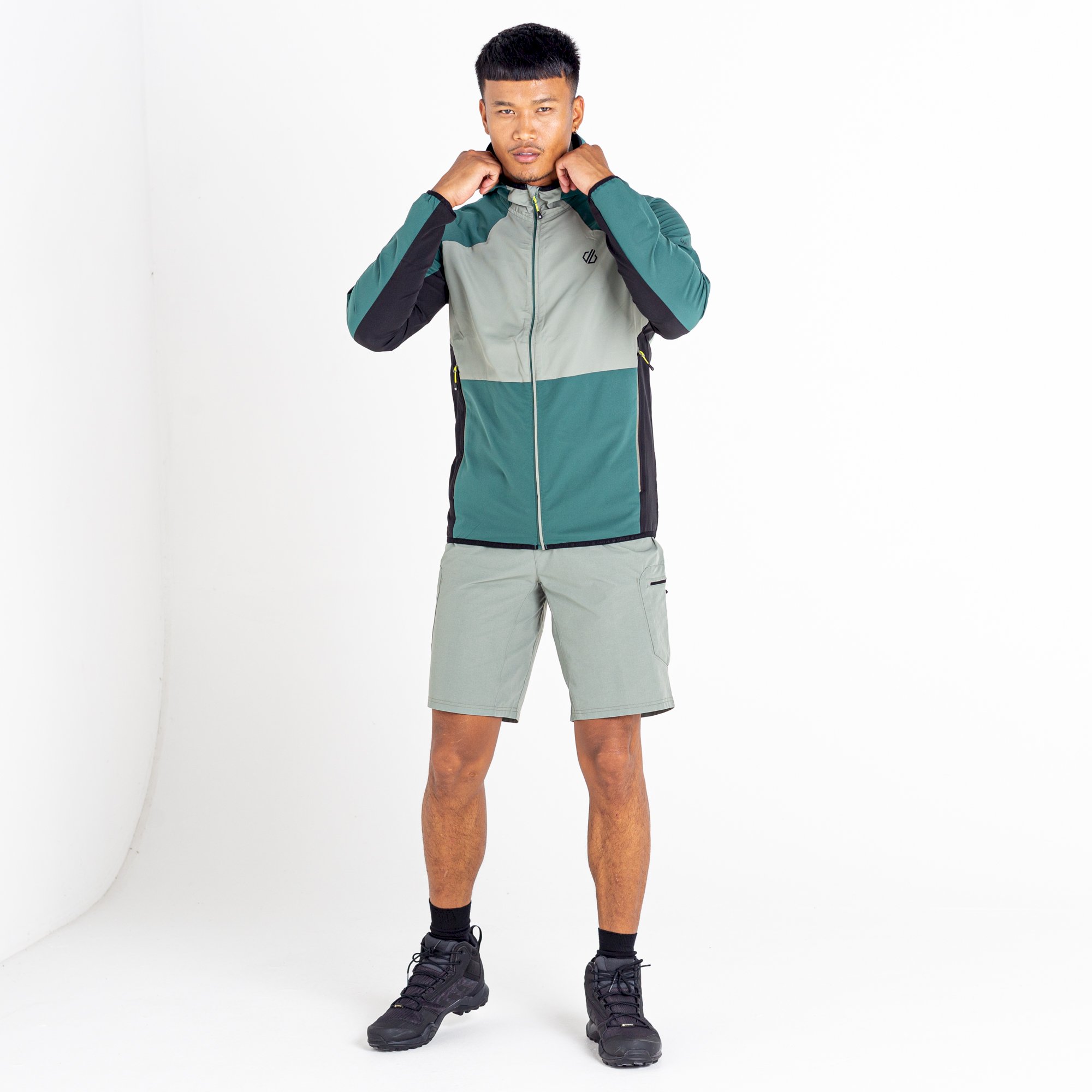 Dare 2b - Men's Aptile II Hooded Softshell | Fern Green Agave Green