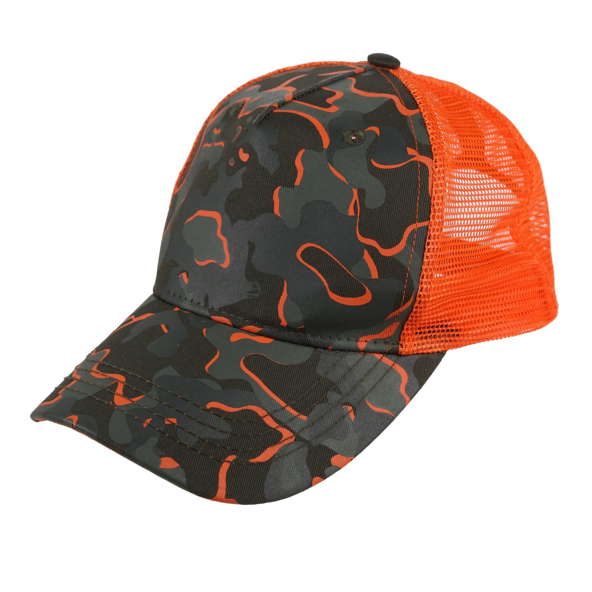 Kids' Tuyler Trucker Cap | Grapeleaf Camo Magma