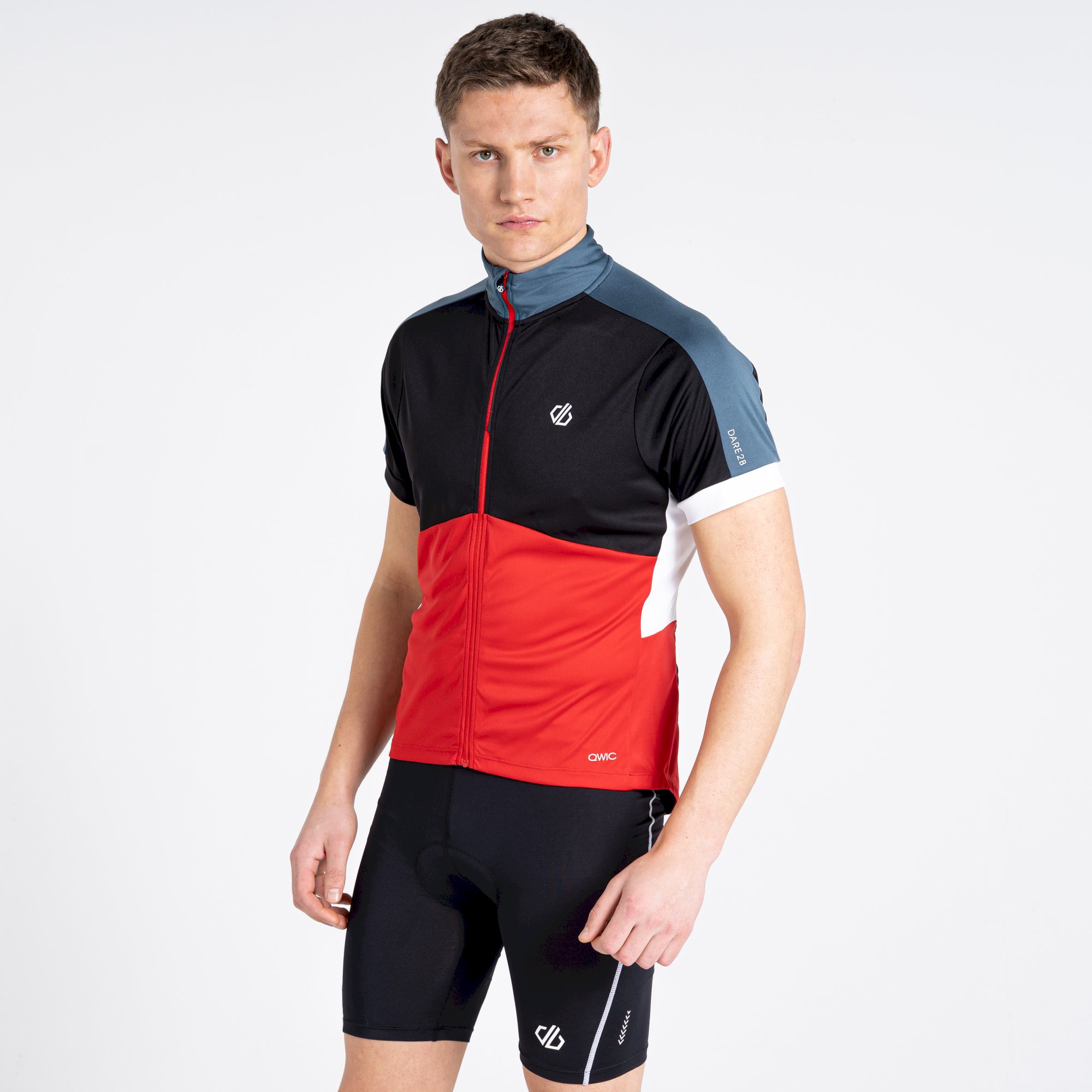 Dare 2b - Men's Protraction II Recycled Lightweight Jersey | Danger Red Black
