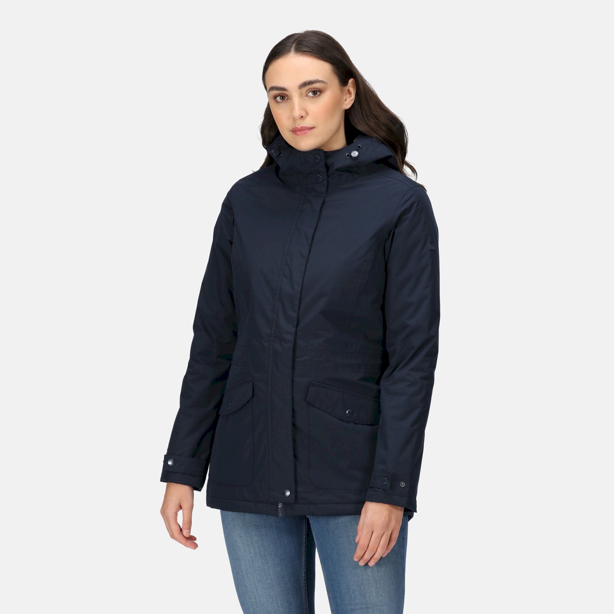 Women's Brigida Waterproof Insulated Jacket | Navy Check