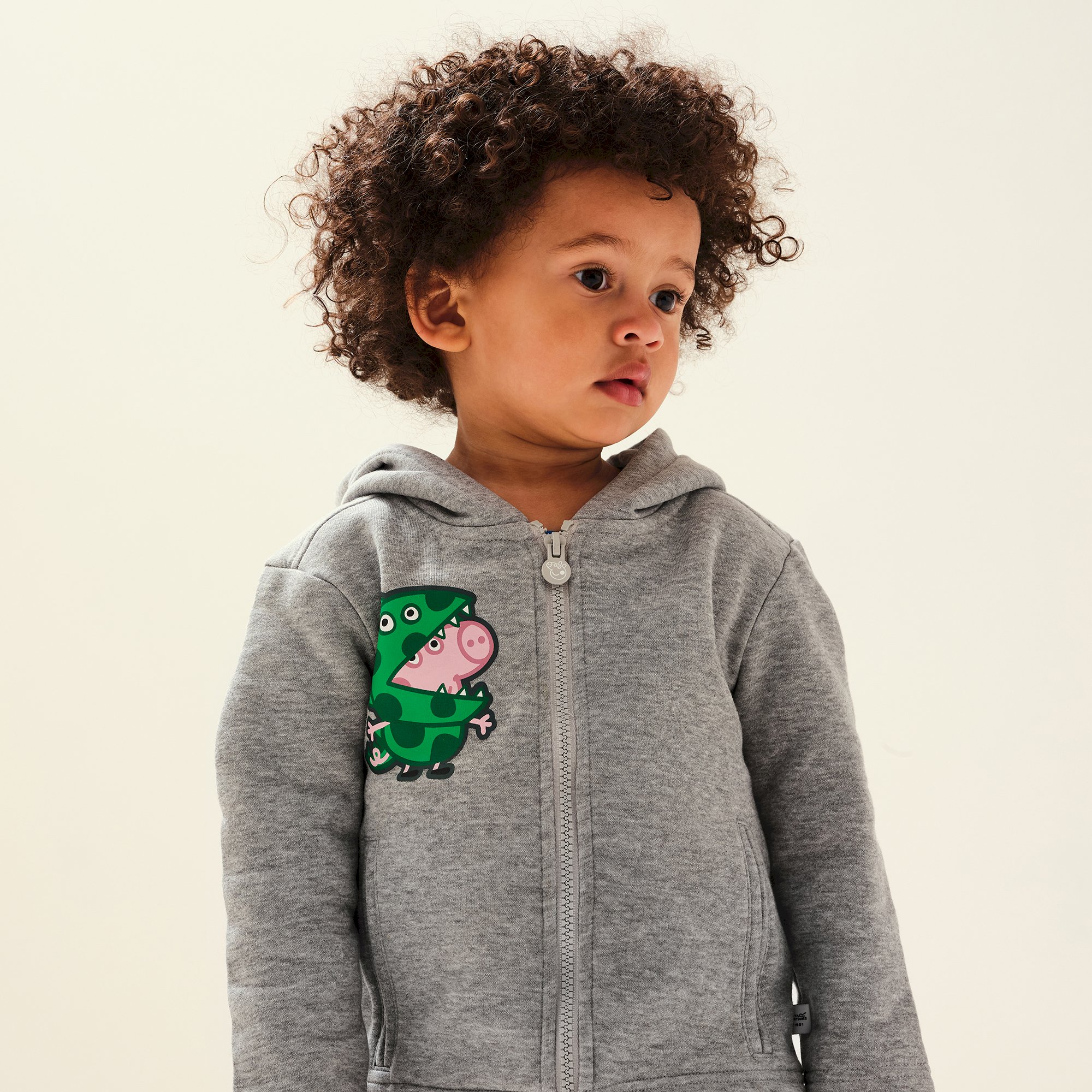 Peppa Pig Full Zip Fleece | Grey Marl