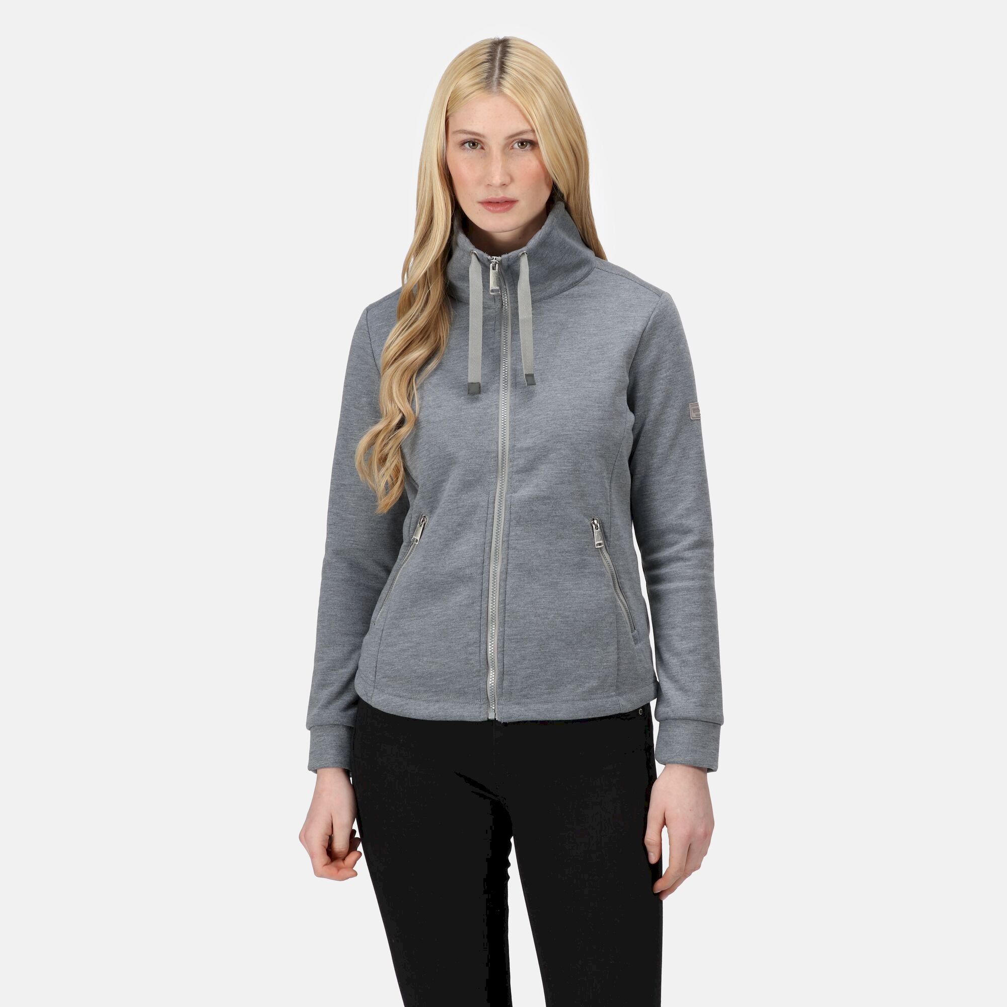 Women's Azariah Full Zip Fleece | Storm Grey Cyberspace