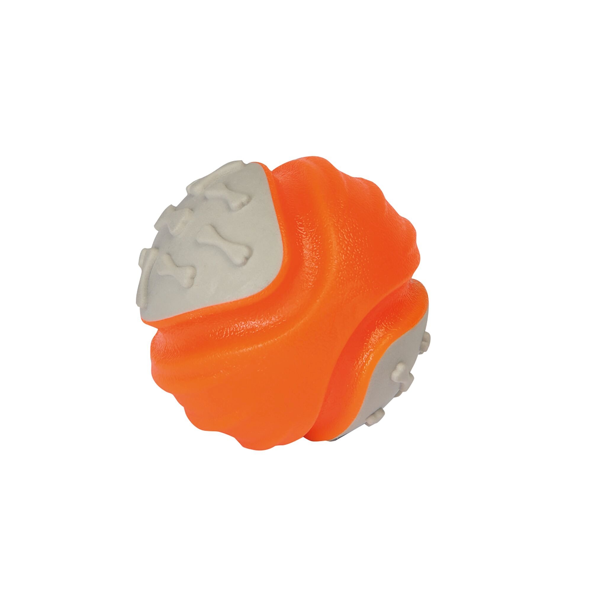 Dog Chew Ball | Orange Grey