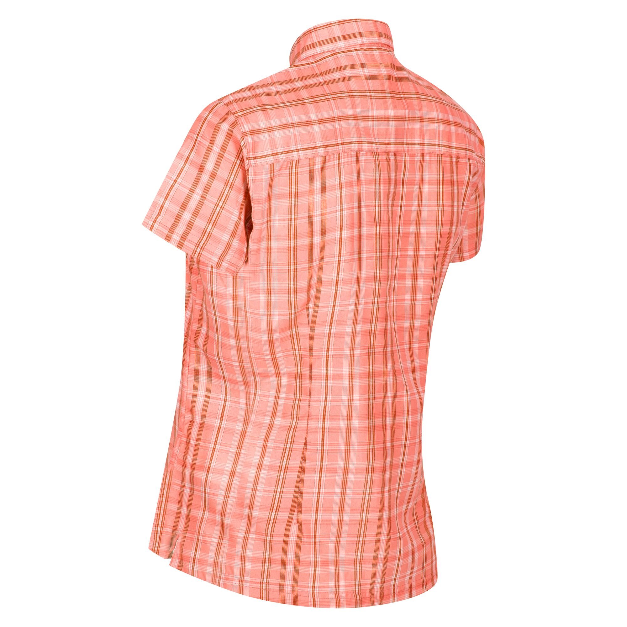 Women's Mindano VI Short Sleeve Shirt | Fusion Coral Check
