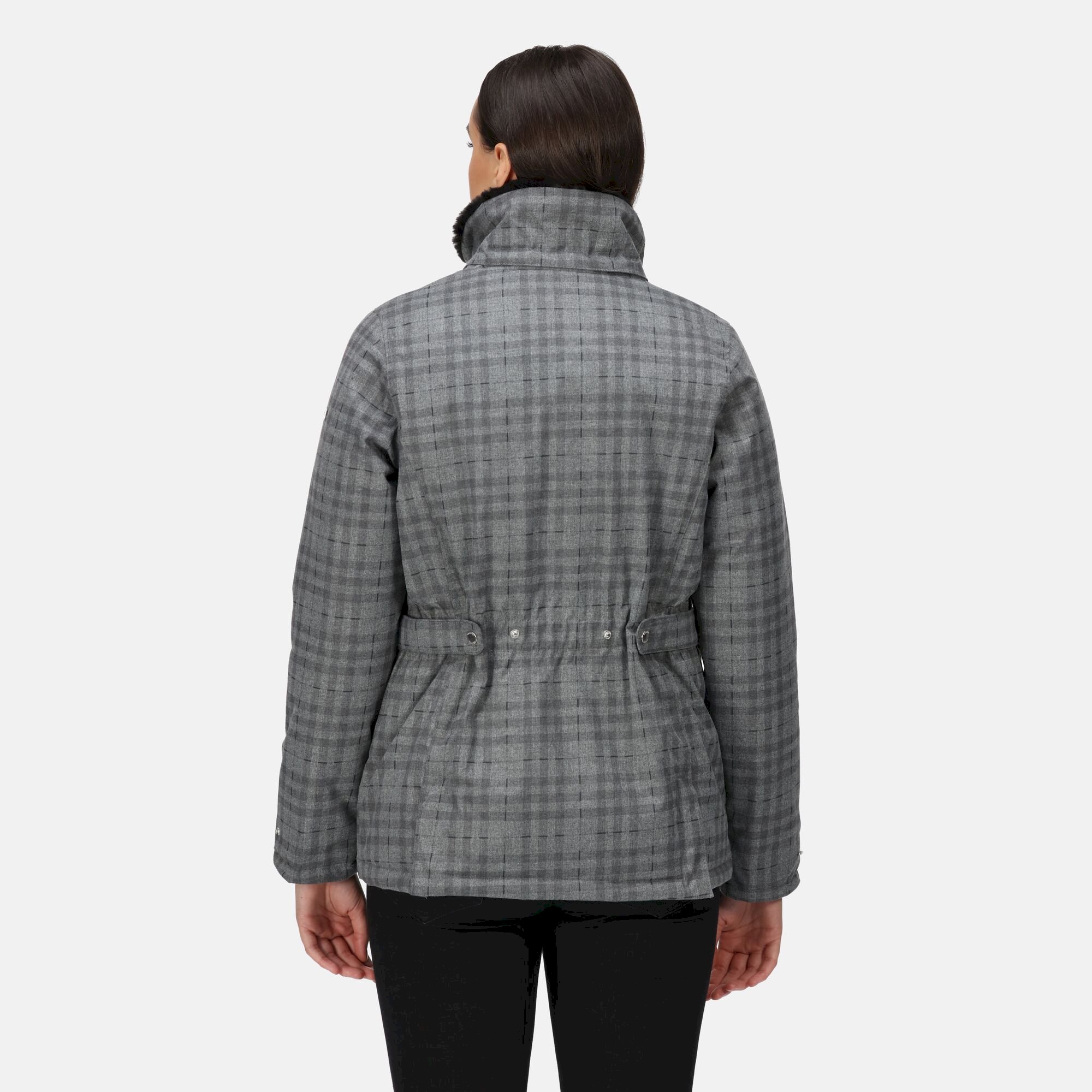 Women's Leighton Waterproof Jacket | Storm Grey Check