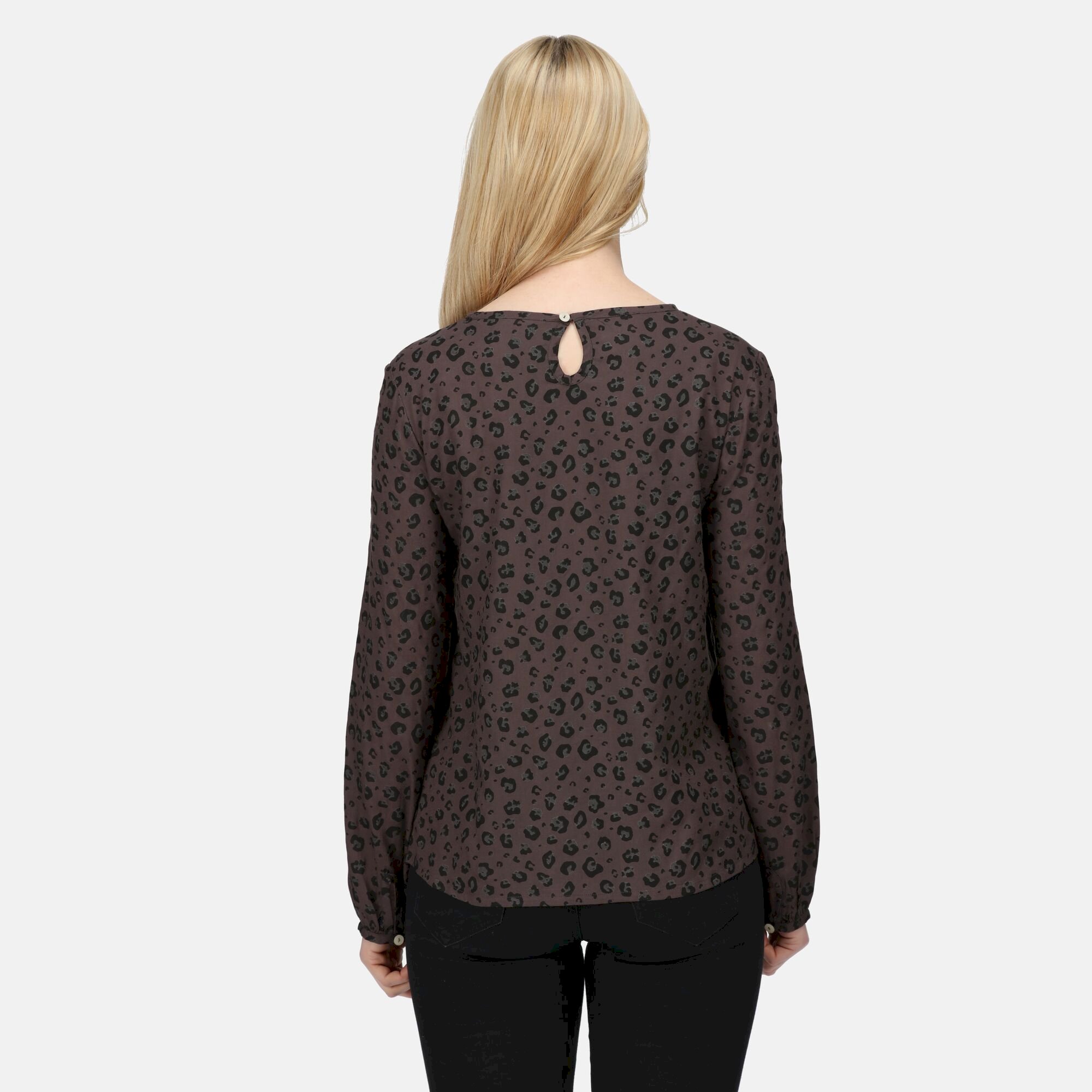 Women's Hadria Printed Blouse | Black Animal