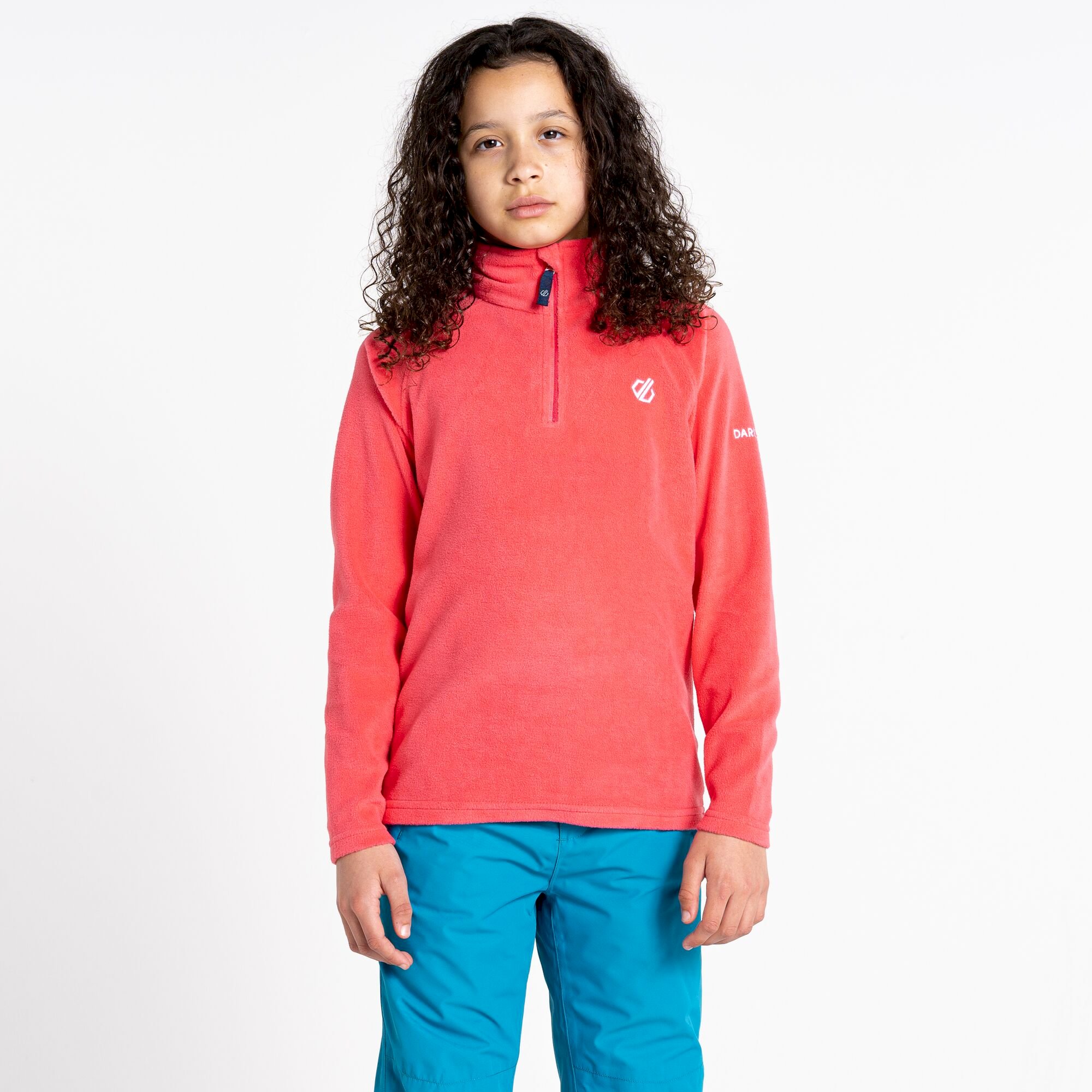 Dare 2b - Kids' Freehand Half Zip Lightweight Fleece | Geranium Pink