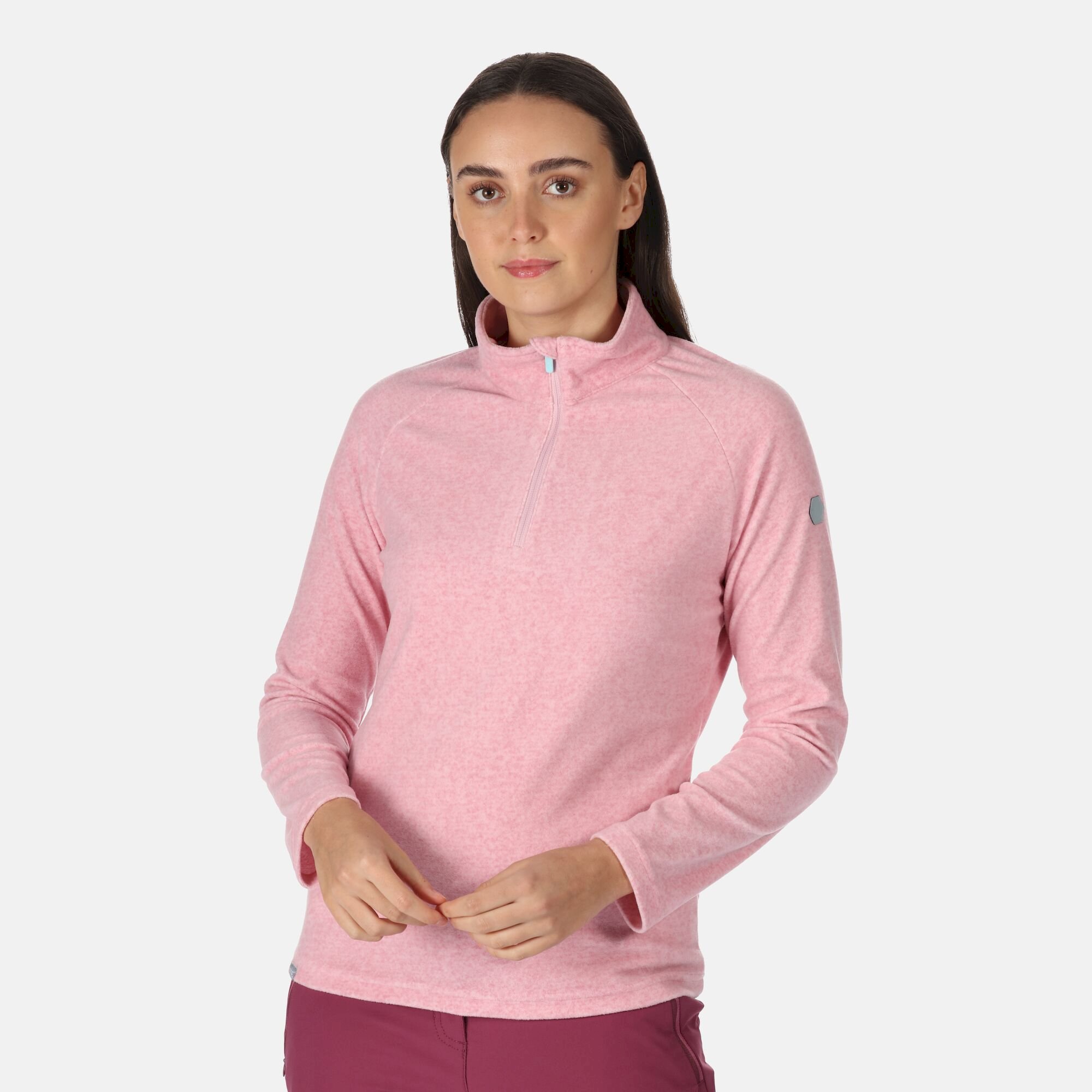 Women's Pimlo Half Zip Velour Fleece | Fragrant Lilac