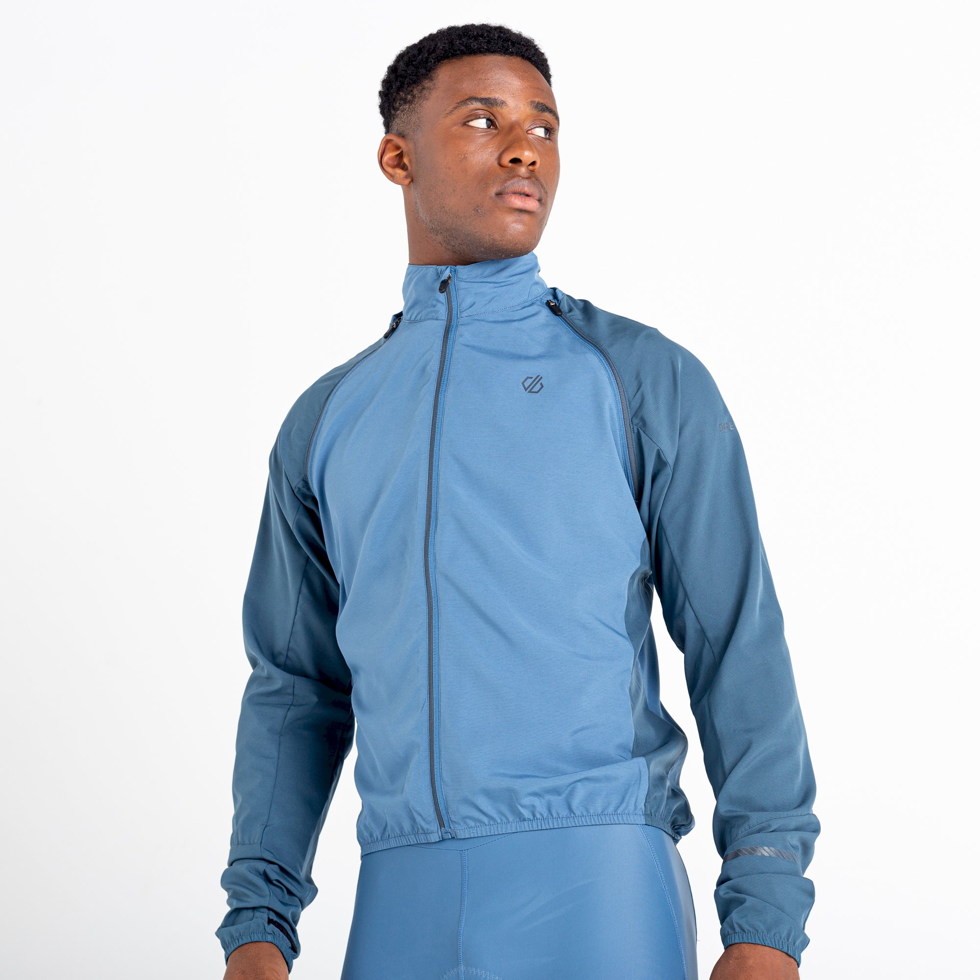 Dare 2b - Men's Oxidate Lightweight Windshell Jacket | Stellar Blue Orion Grey