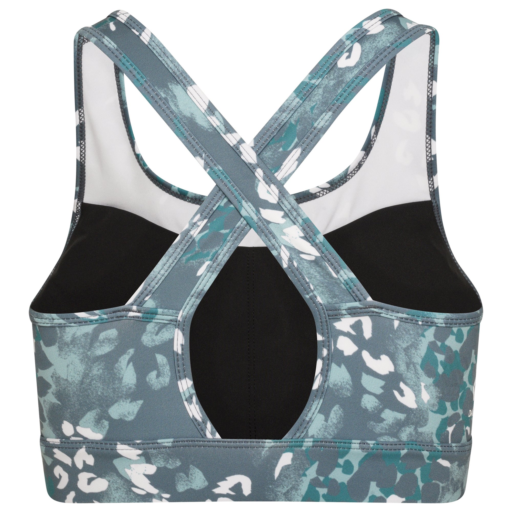 Dare 2b - Women's Mantra Recycled Sports Bra | Canton Green Animal Print